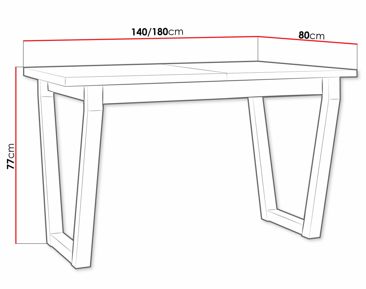 Asztal Victorville 301 (Fekete + Grandson tölgy)