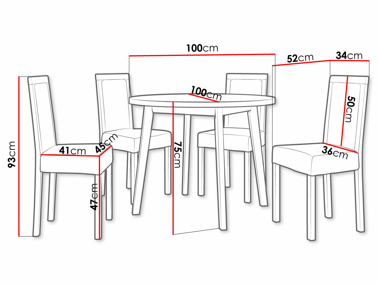 Étkezőgarnitúra Victorville 257