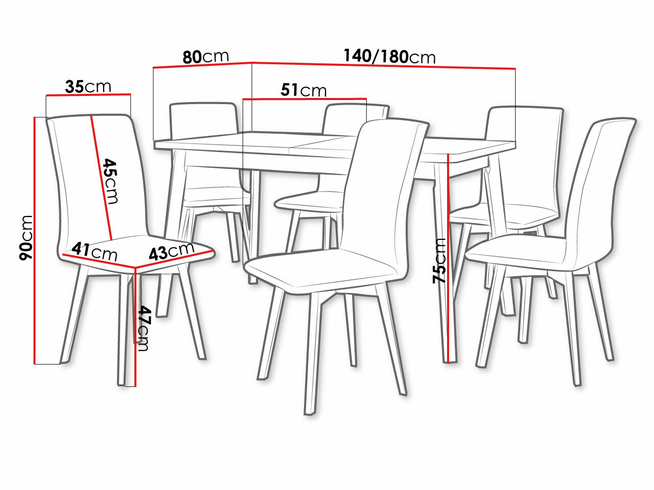 Étkezőgarnitúra Victorville 290