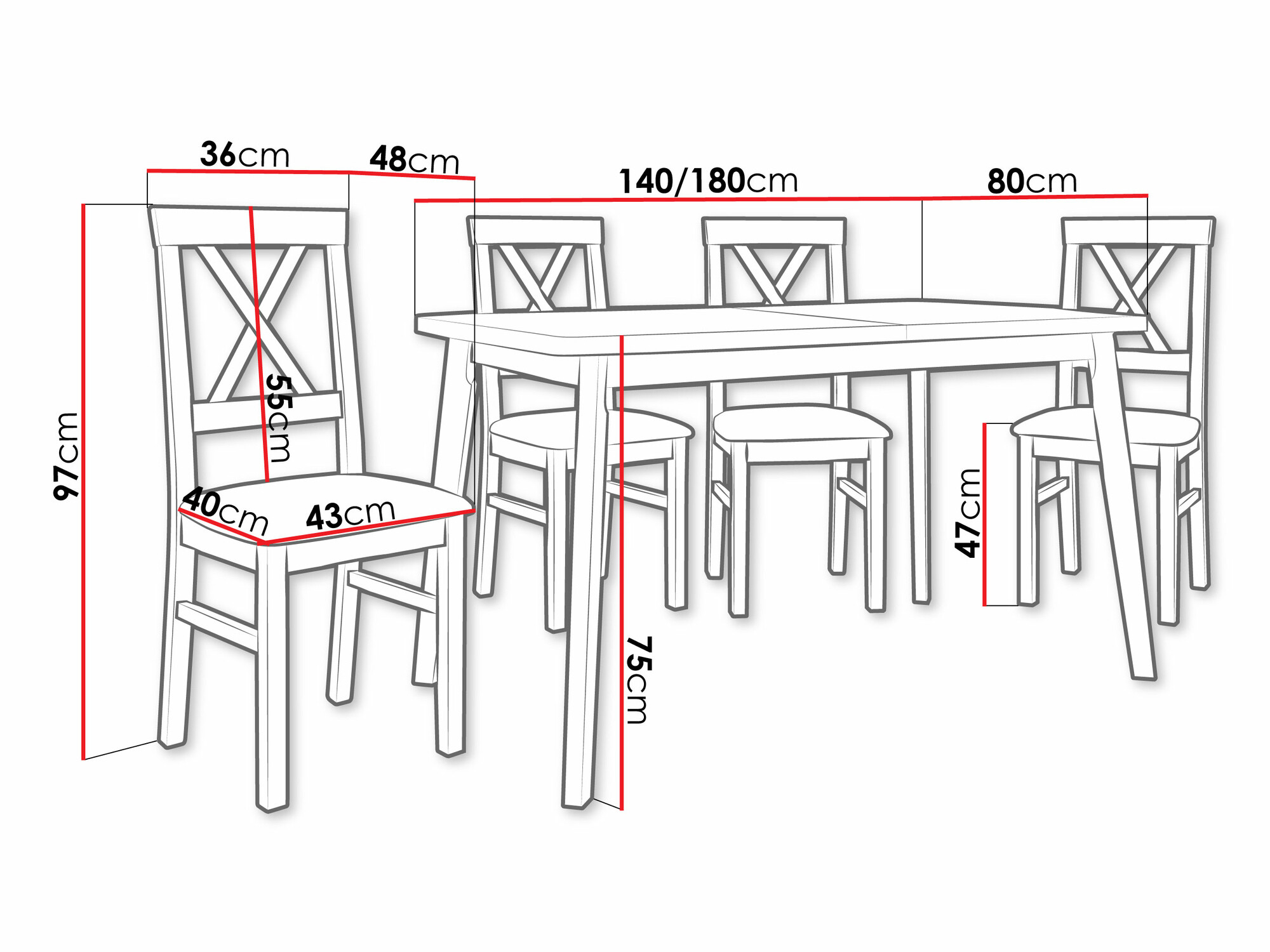Étkezőgarnitúra Victorville 373