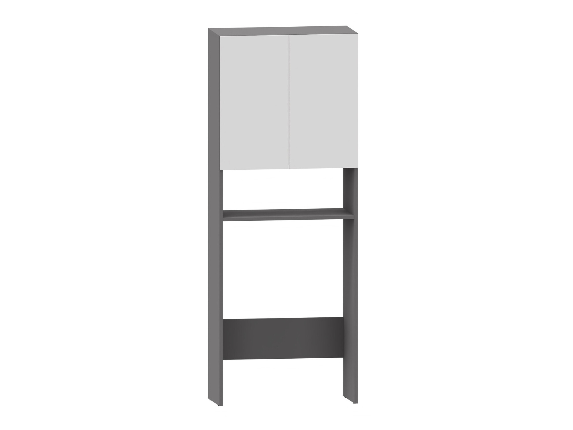 Fürdőszoba polc Soncamu 114 (Fehér + Antracit)