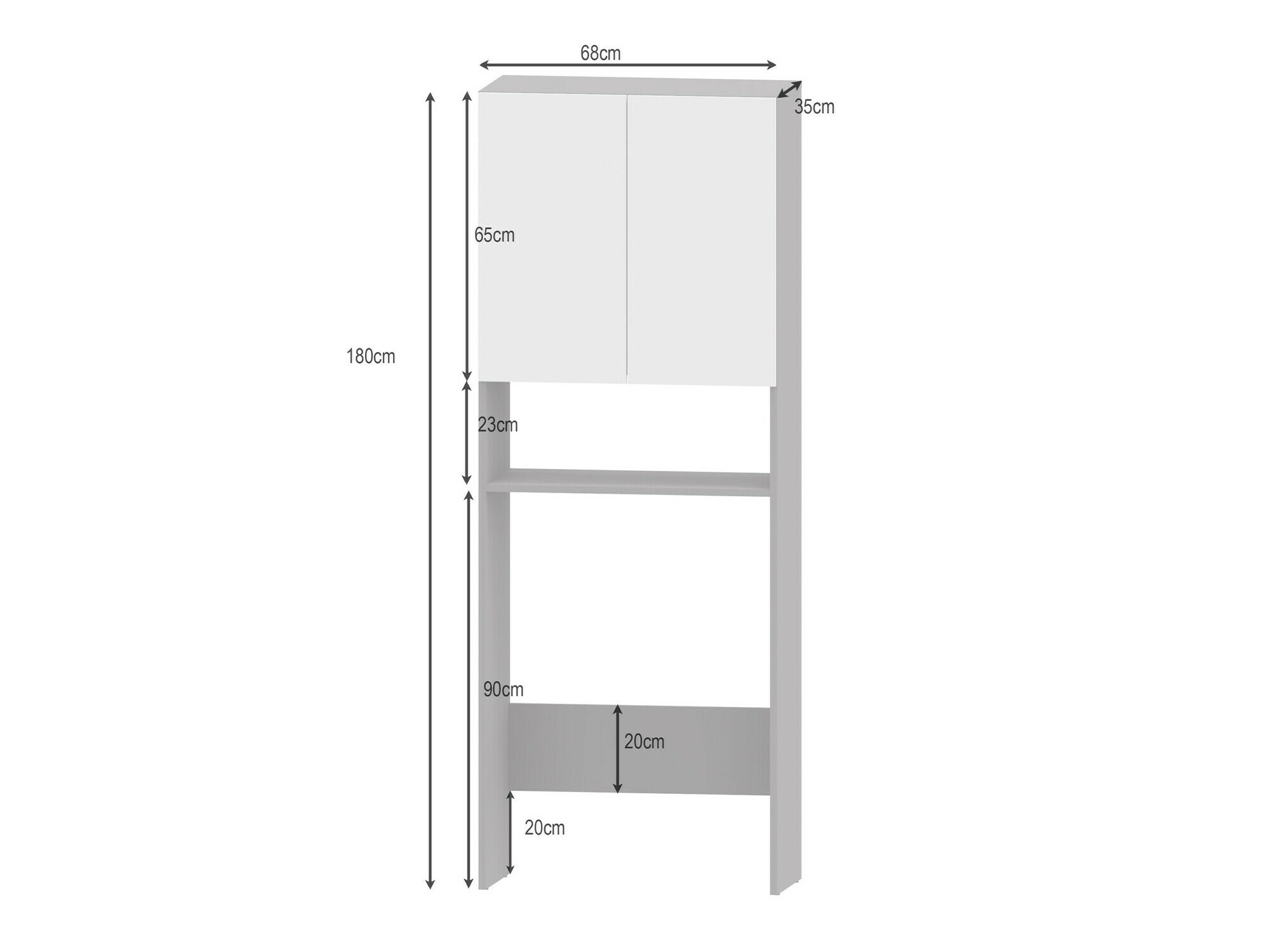 Fürdőszoba polc Soncamu 114 (Tölgy)