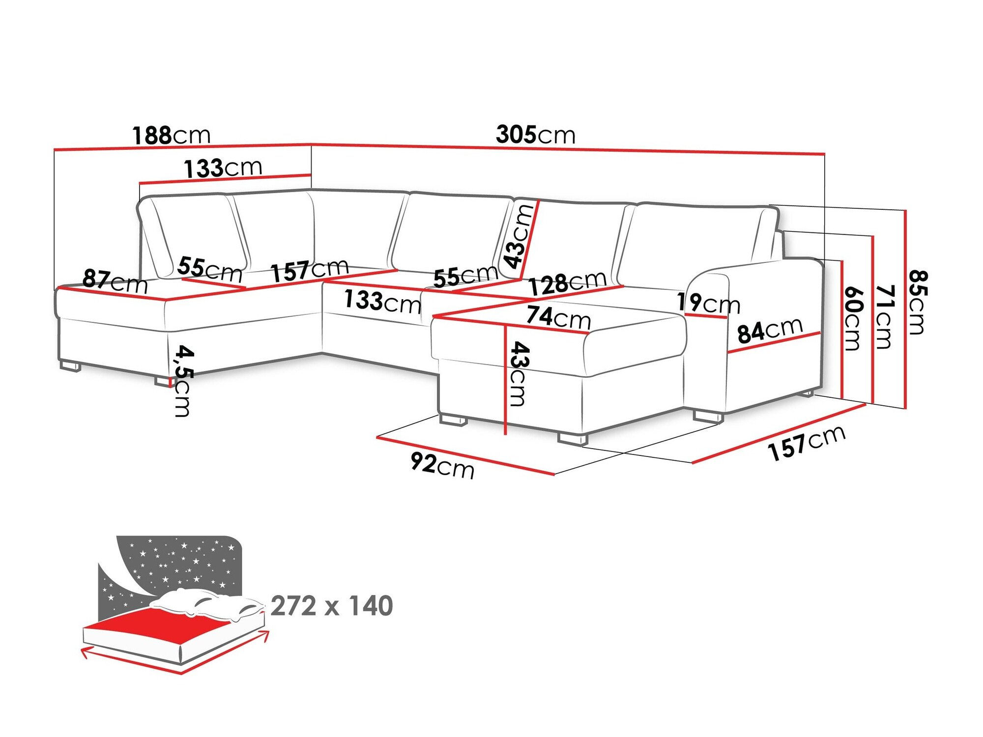 Sarokkanapé Comfivo 189 (Abriamo 03)