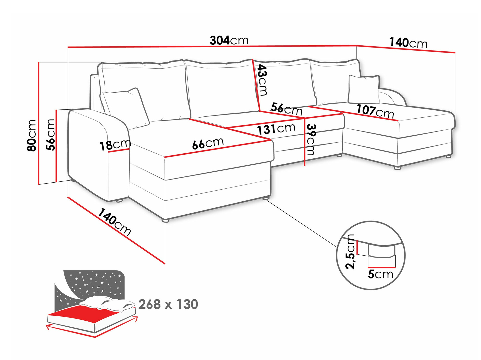 Sarokkanapé Comfivo 297 (Lux 06 + Lux 05)