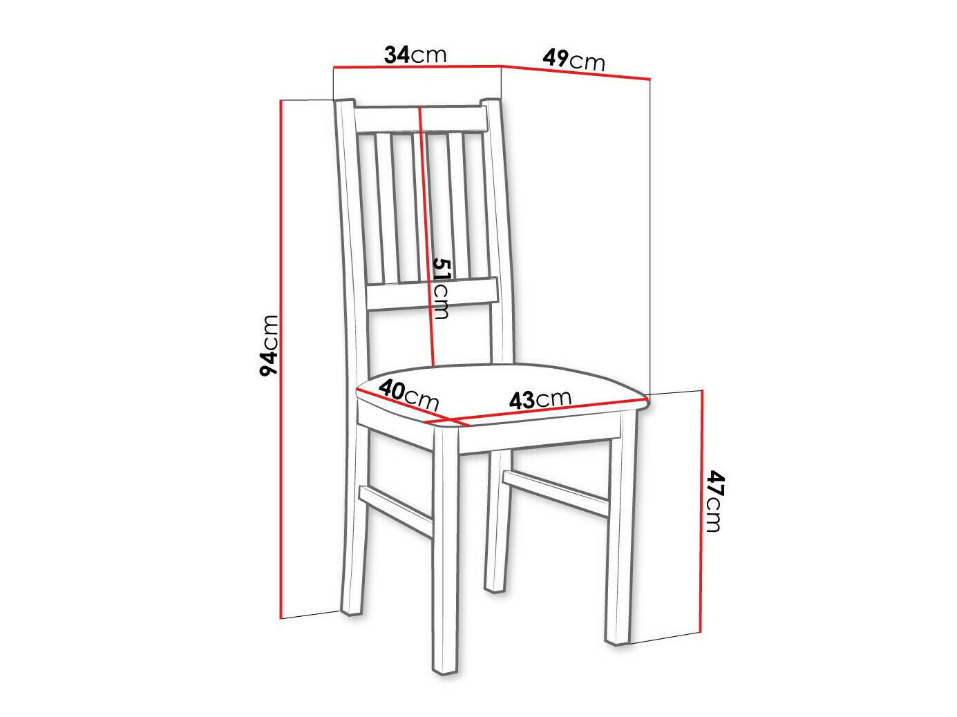 Szék Victorville 146 (Fehér)