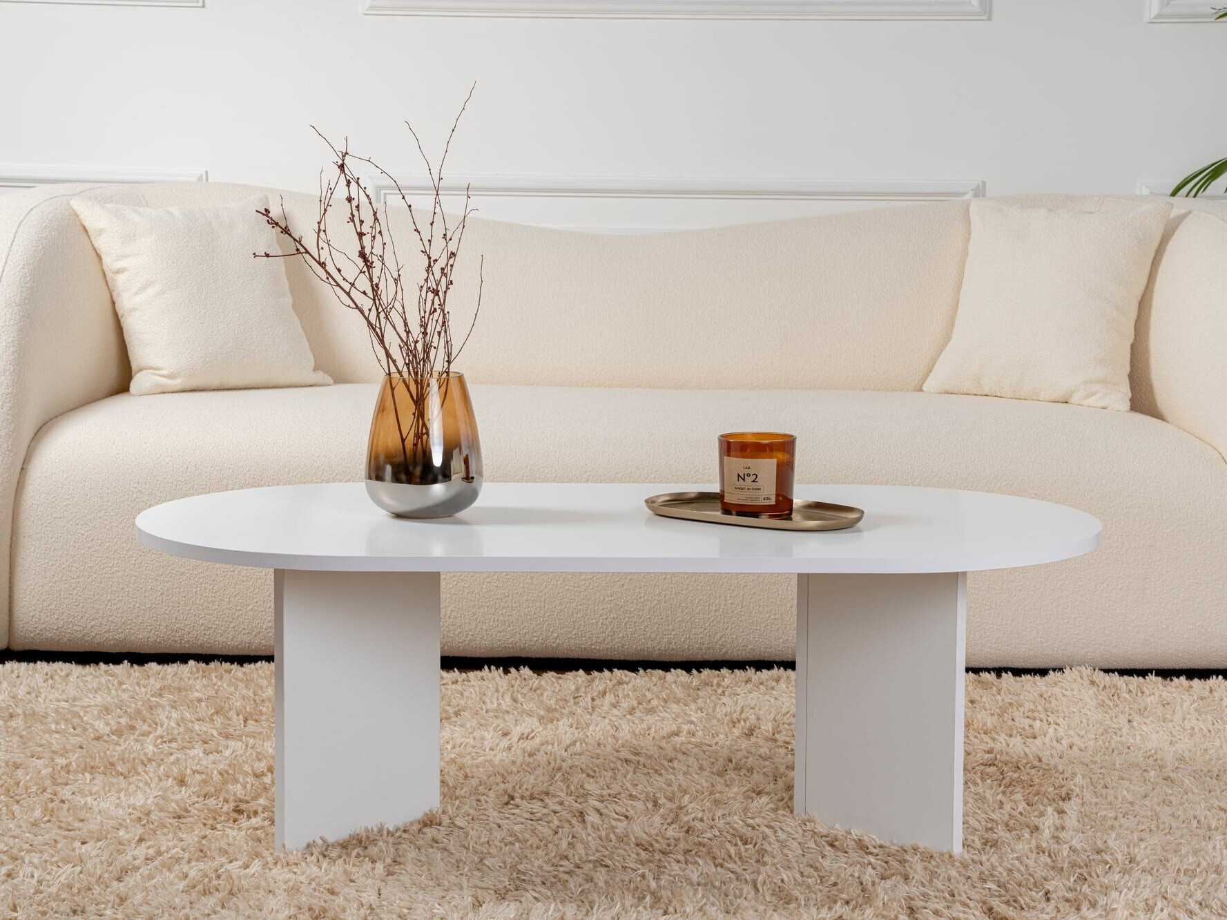 Dohányzóasztal Novato 111 (Fehér)