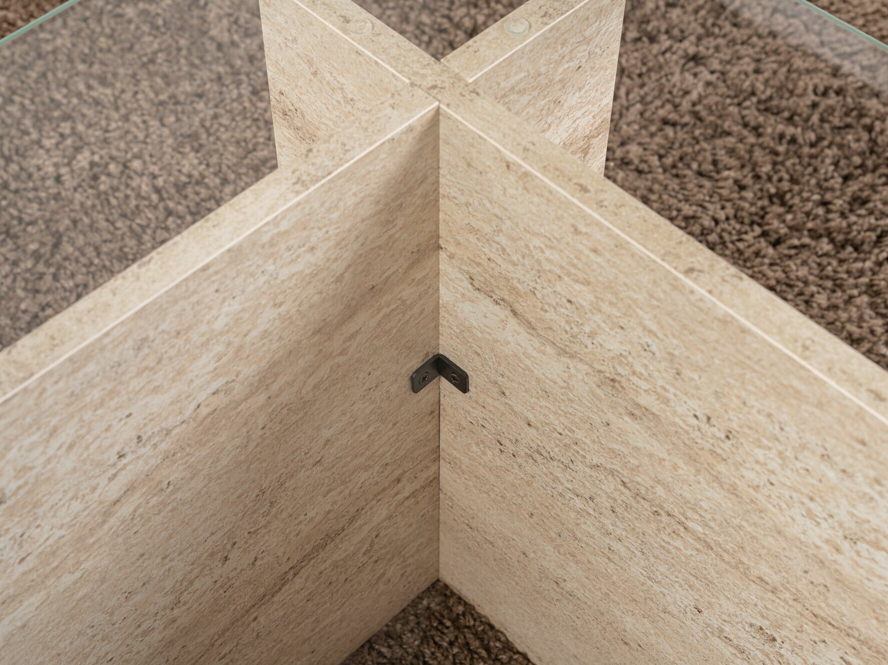 Dohányzóasztal Novato 112 (Könnyű travertin)