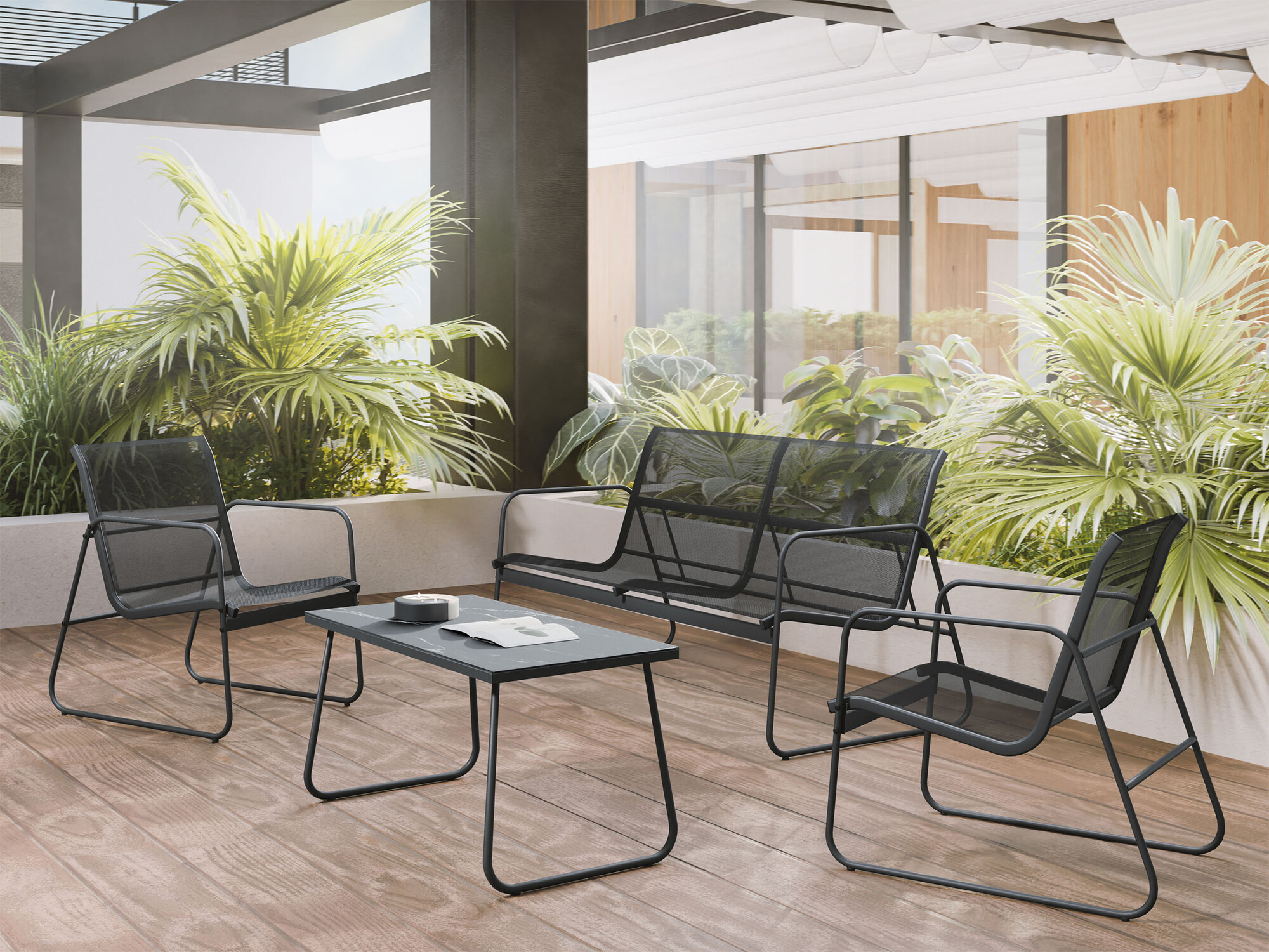 Kerti bútor Epulitas (Antracit)