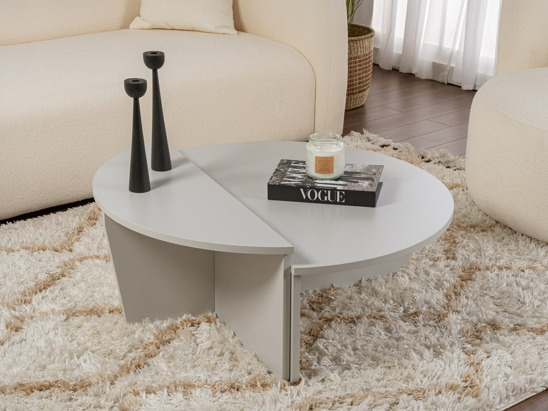 Dohányzóasztal szett Novato 100 (Szürke)