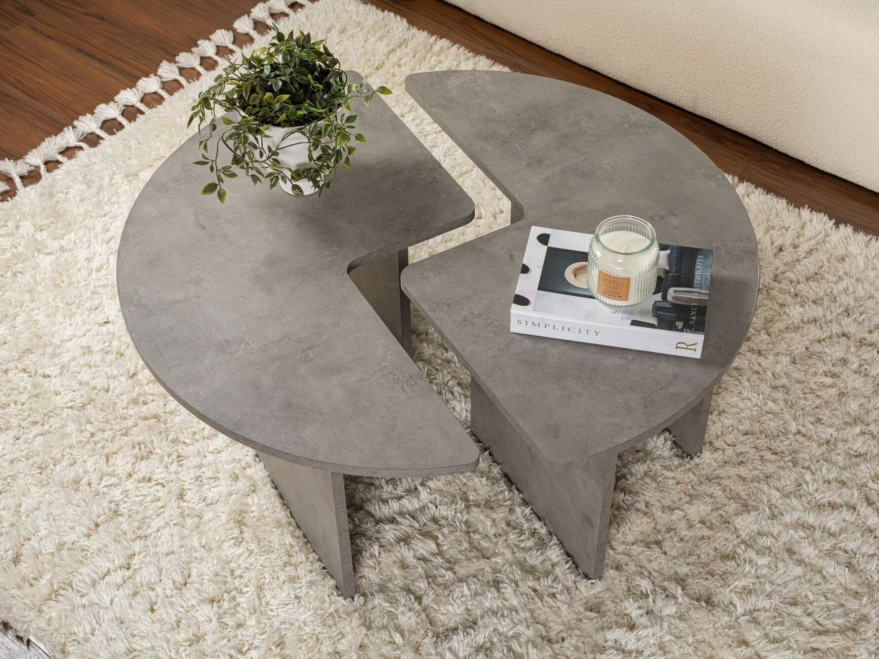 Dohányzóasztal szett Novato 114 (Beton)