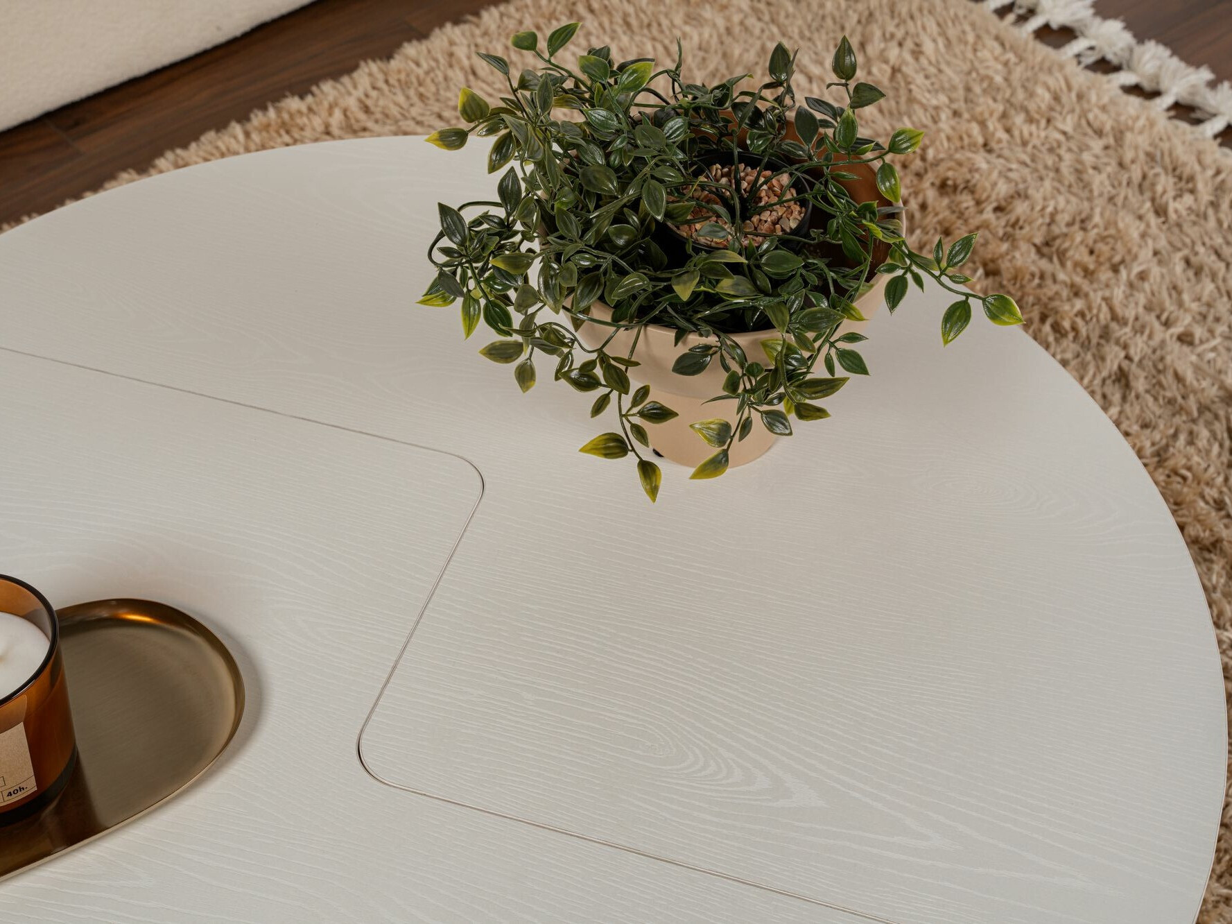 Dohányzóasztal szett Novato 114 (Krém)