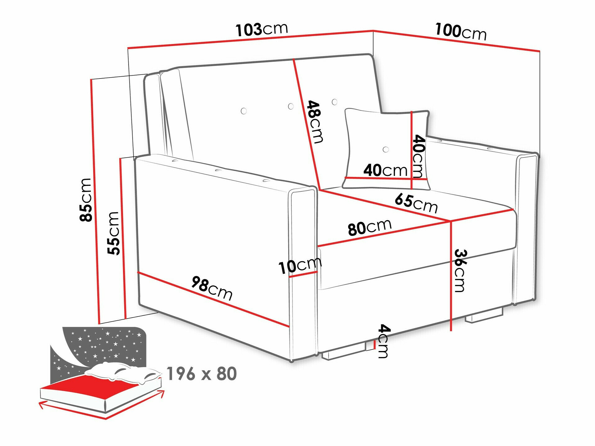 Fotel Columbus 236 (Coral 75)