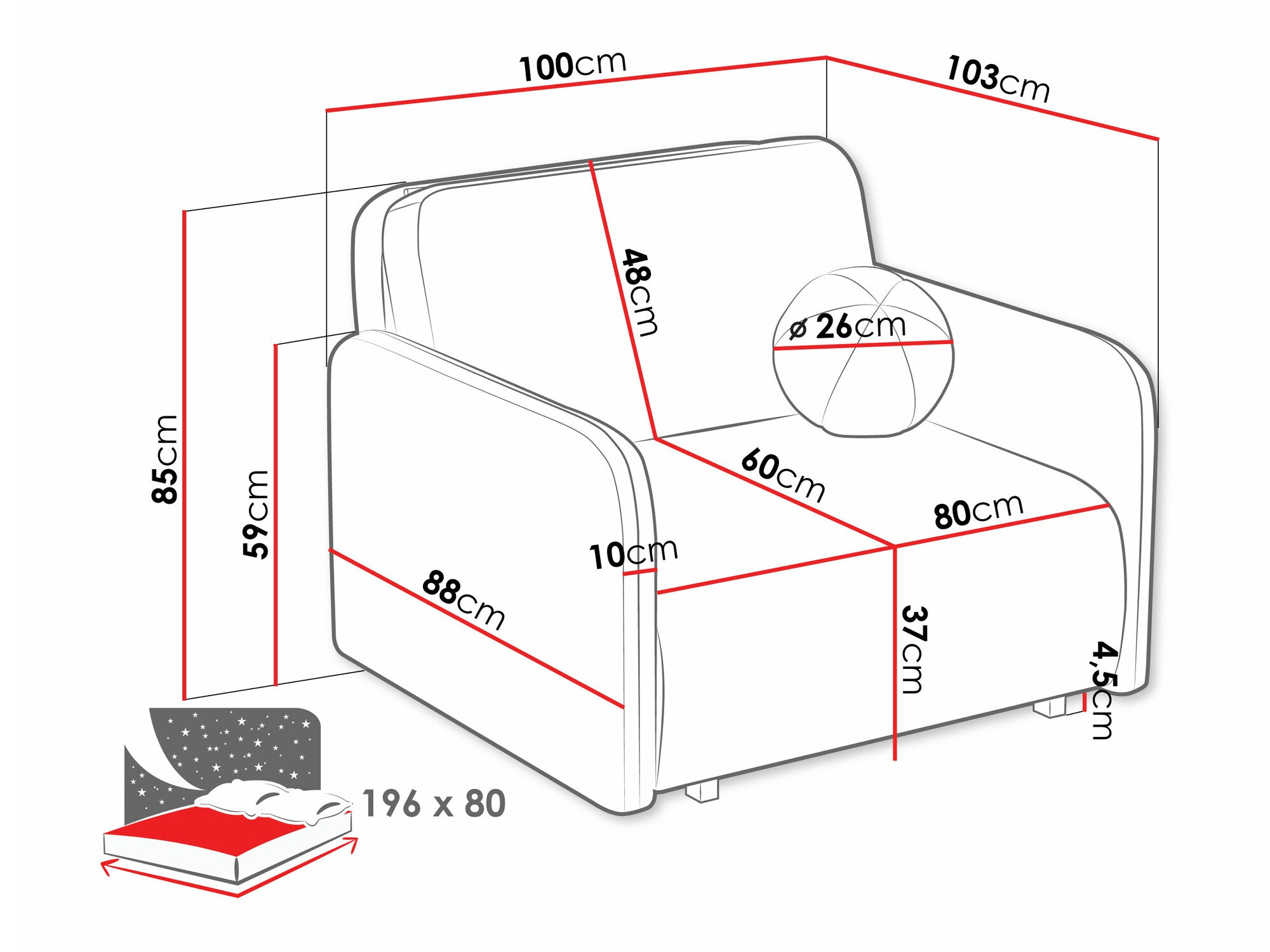 Fotel Columbus 240 (Velo 627)