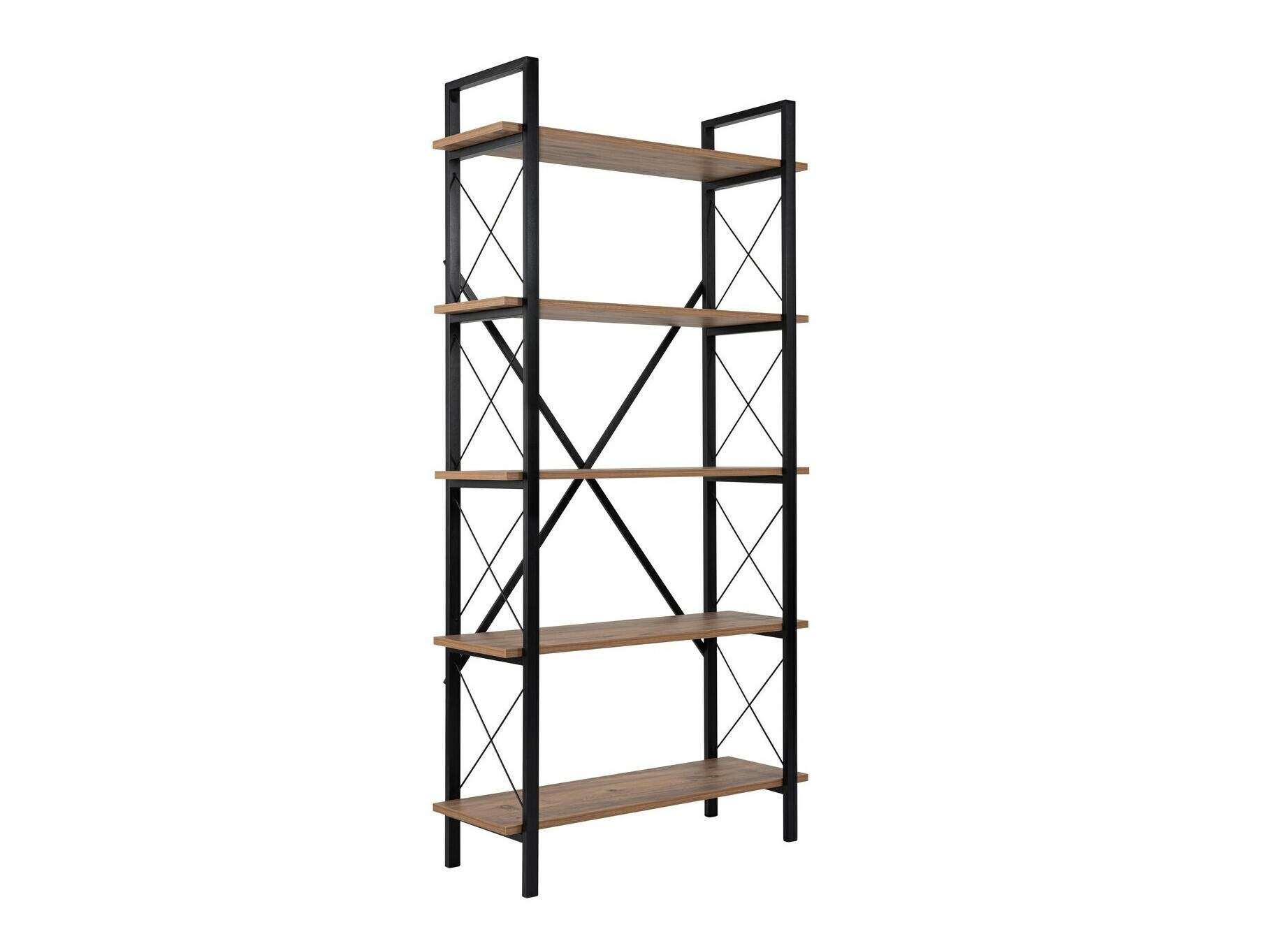 Könyvespolc Novato 115 (Fenyő + Fekete)