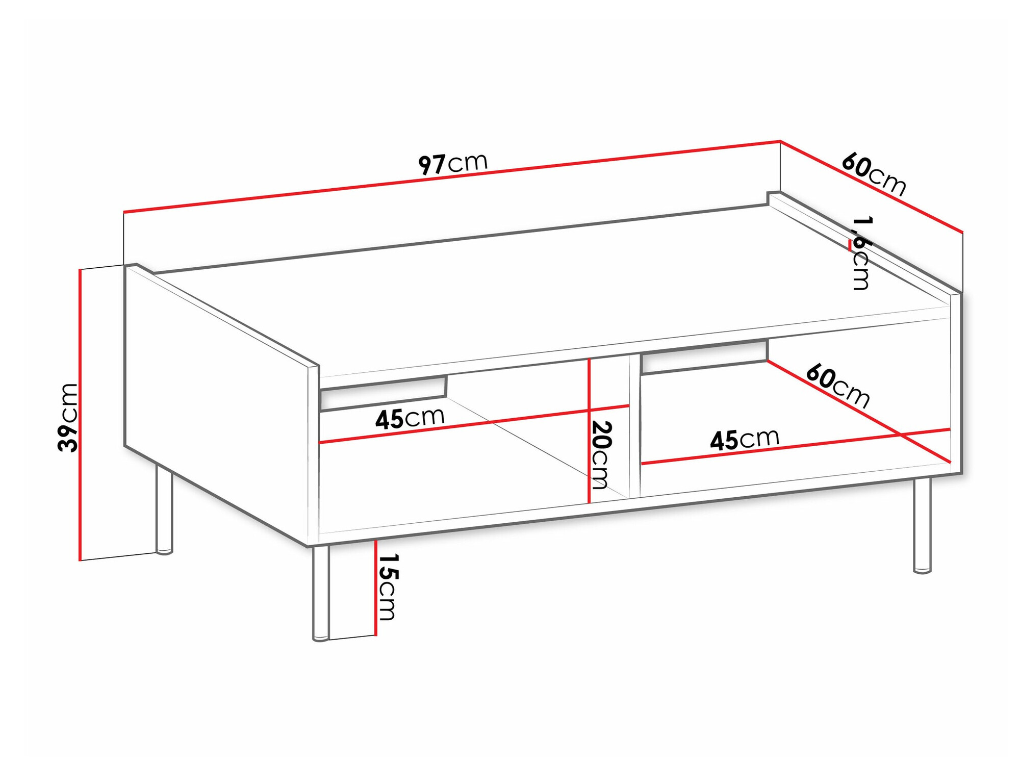 Dohányzóasztal Comfivo Belviro