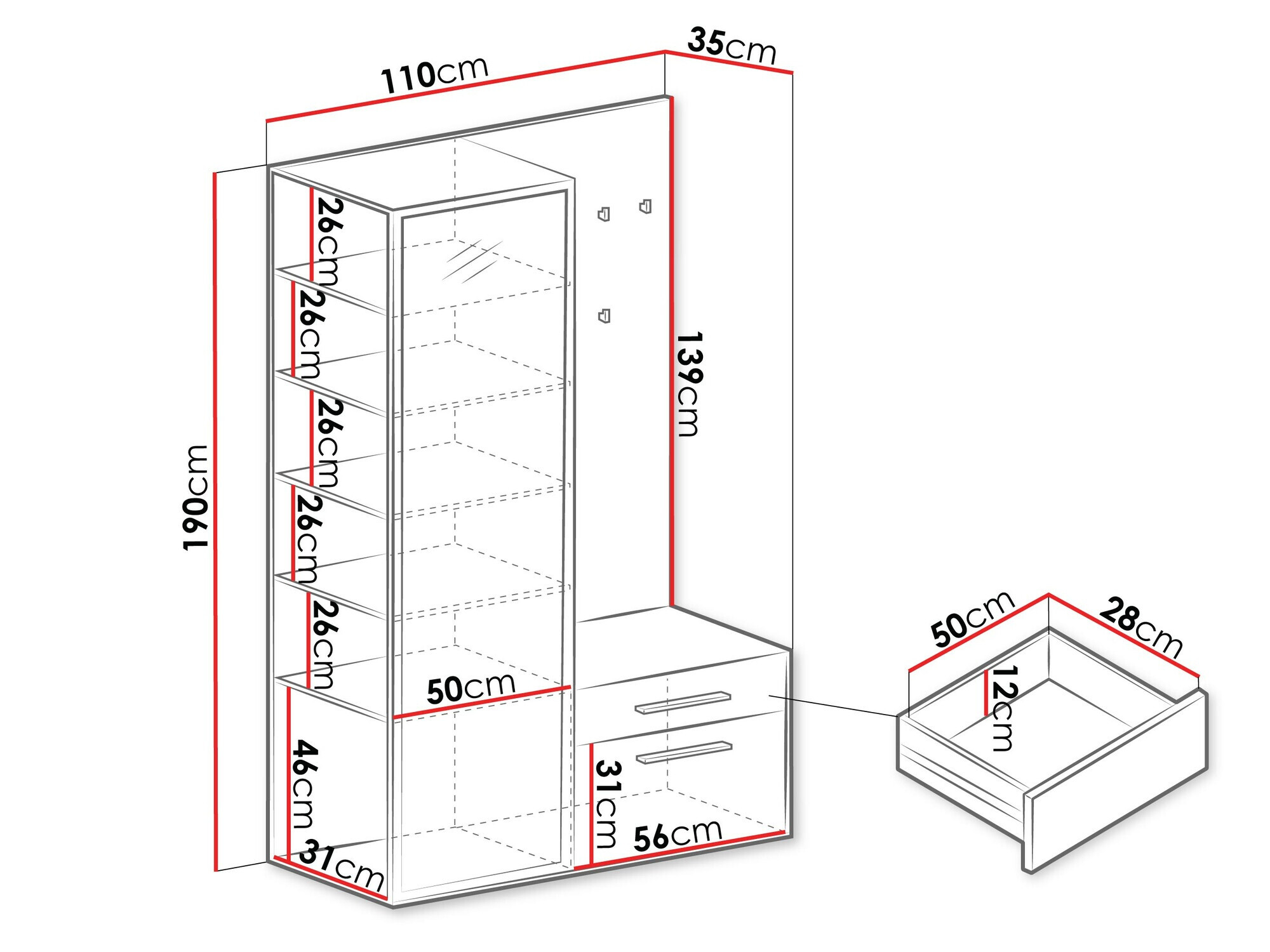 Előszoba garnitúra Comfivo 427