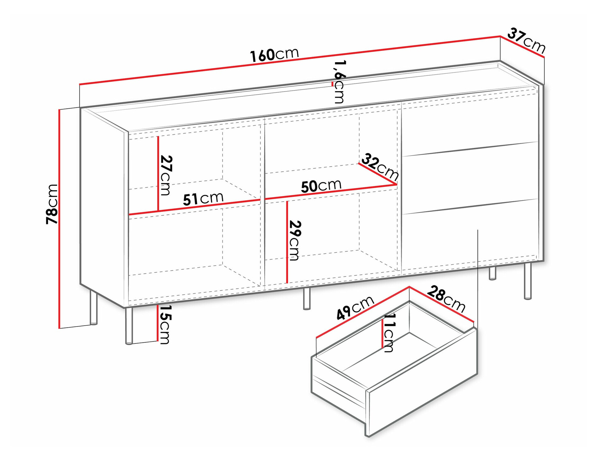 Komód Comfivo Belviro 101