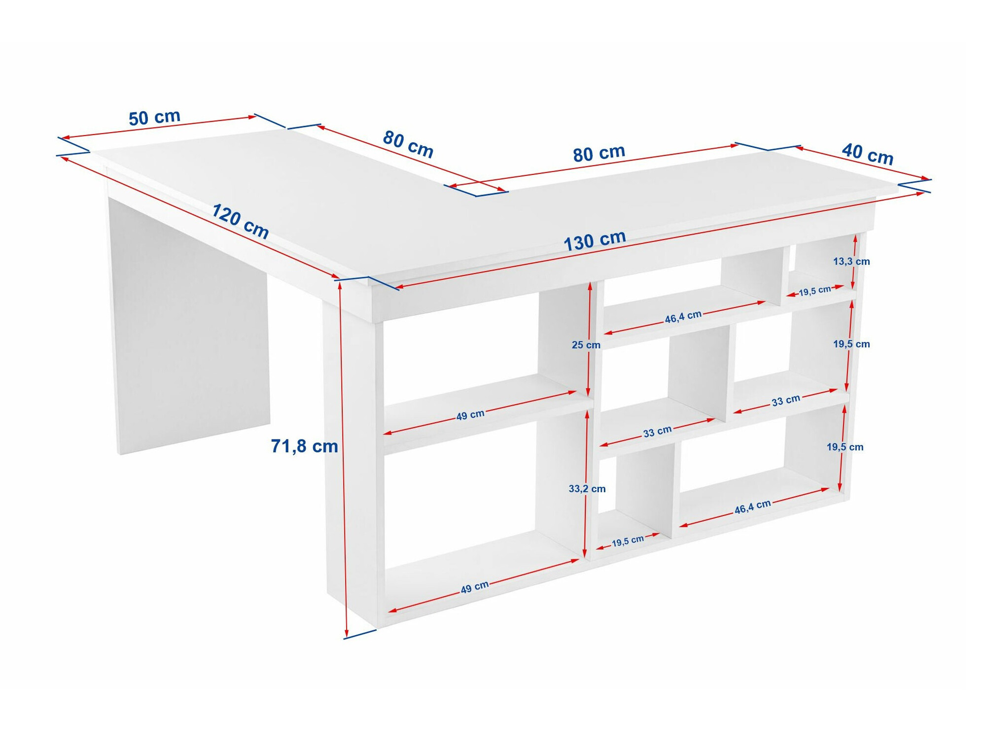 Sarok íróasztal Asheboro 170