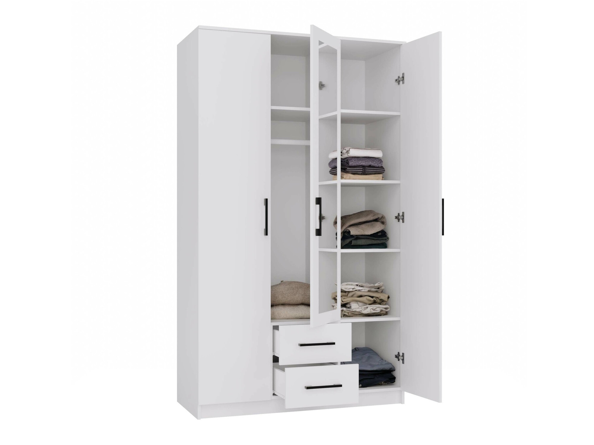 Gardróbszekrény Mandeville 116 (Fehér)