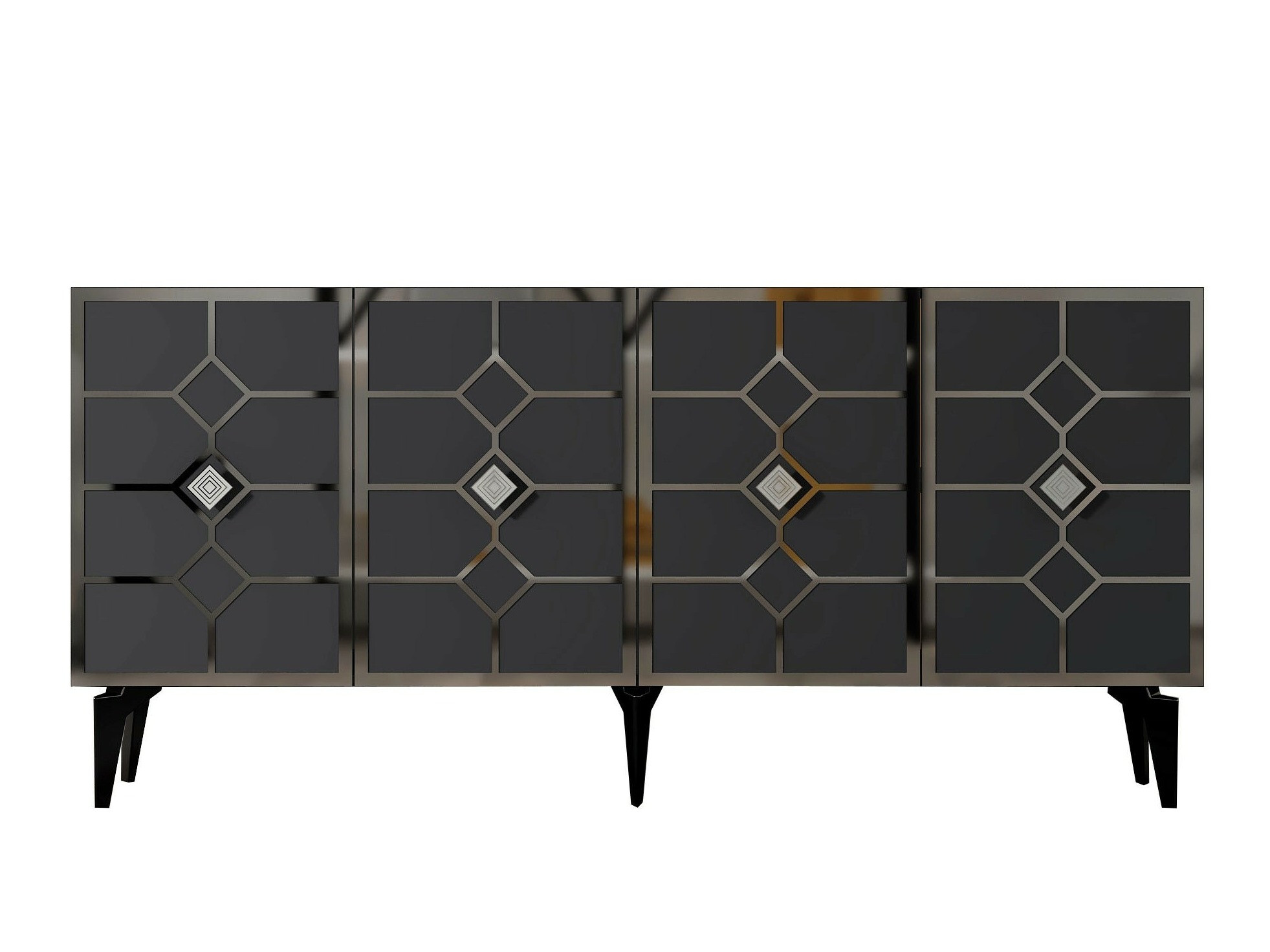 Szekrény Kailua 2404 (Antracit + Ezüst)