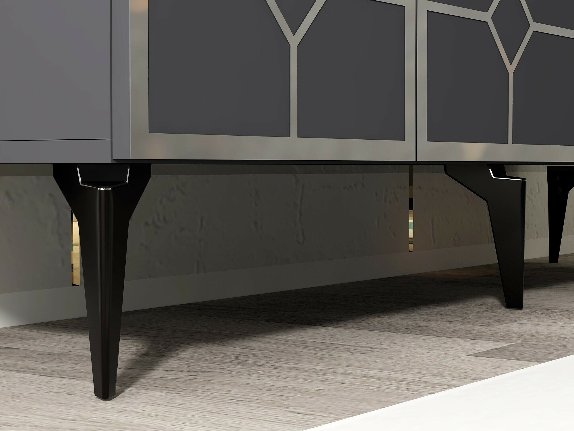 Szekrény Kailua 2404 (Antracit + Ezüst)