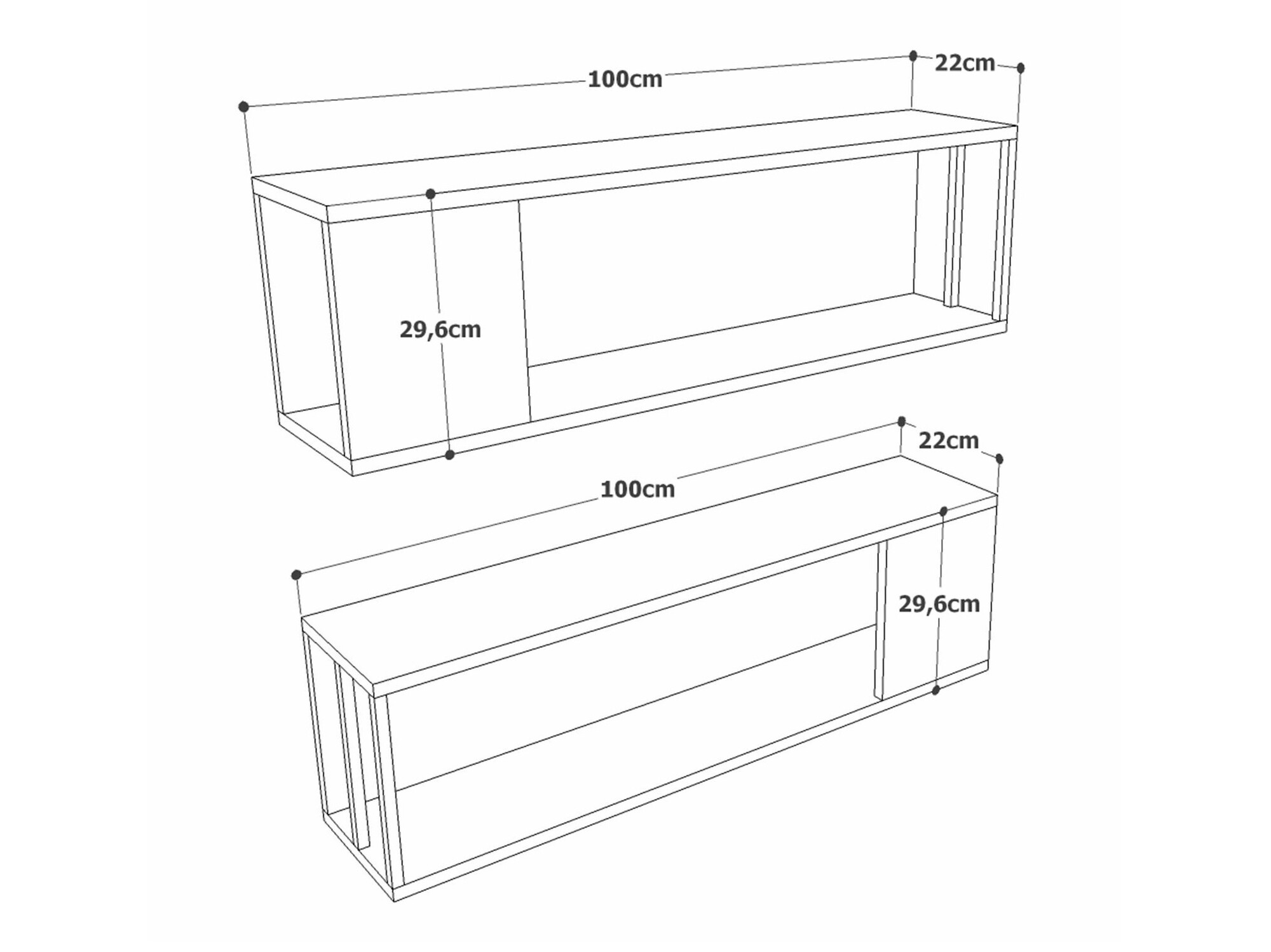 Fali polc Kailua 2429