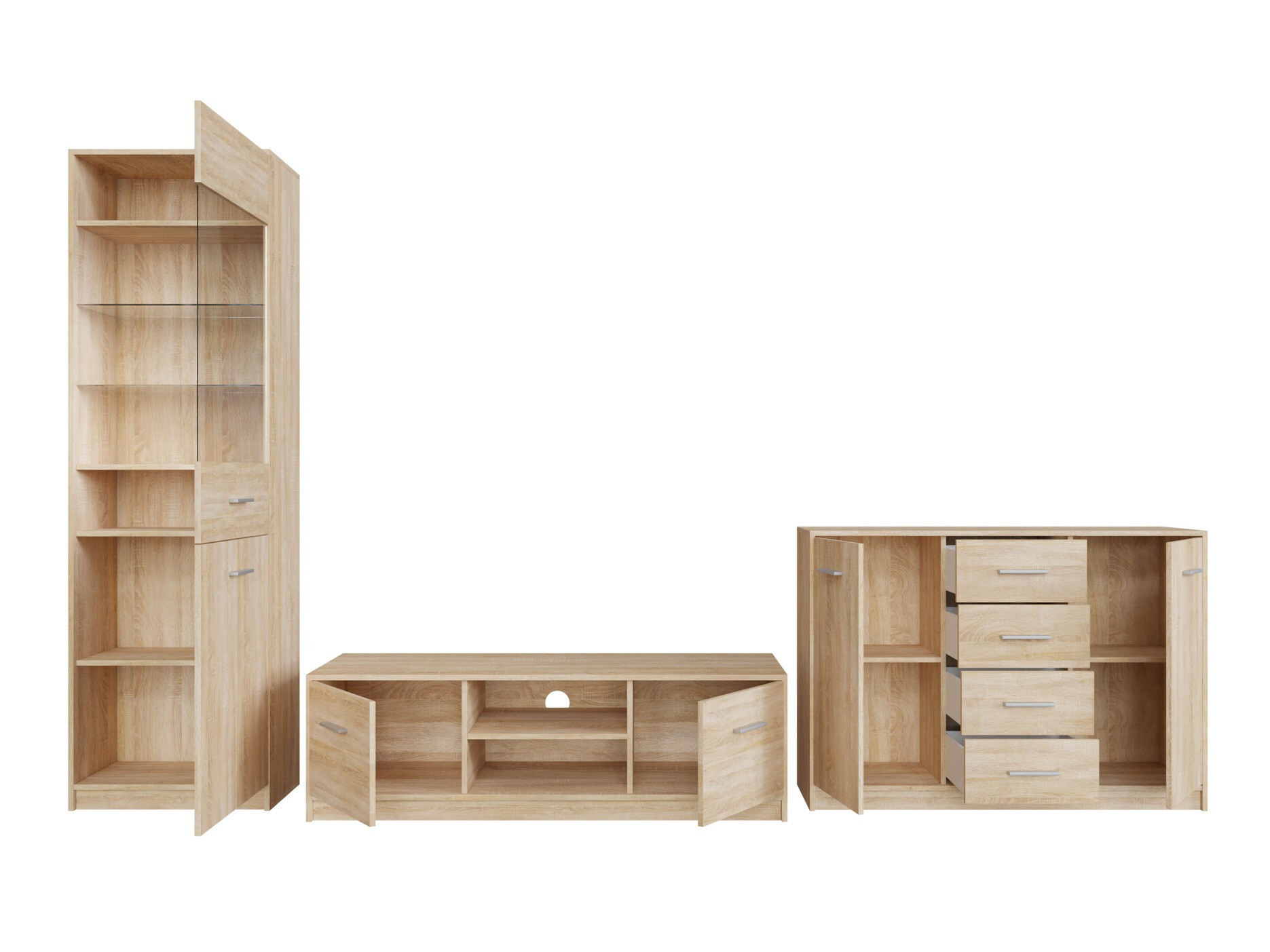 Nappali szett Novsore 162 (Sonoma tölgy)