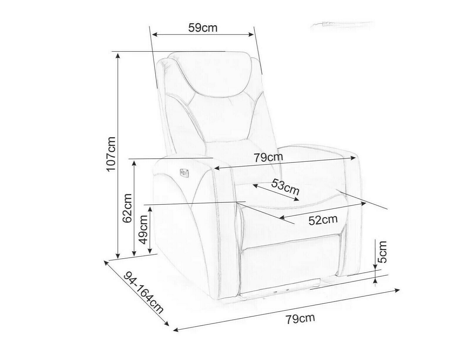 Relax fotelágy Detroit 167 (Barna)