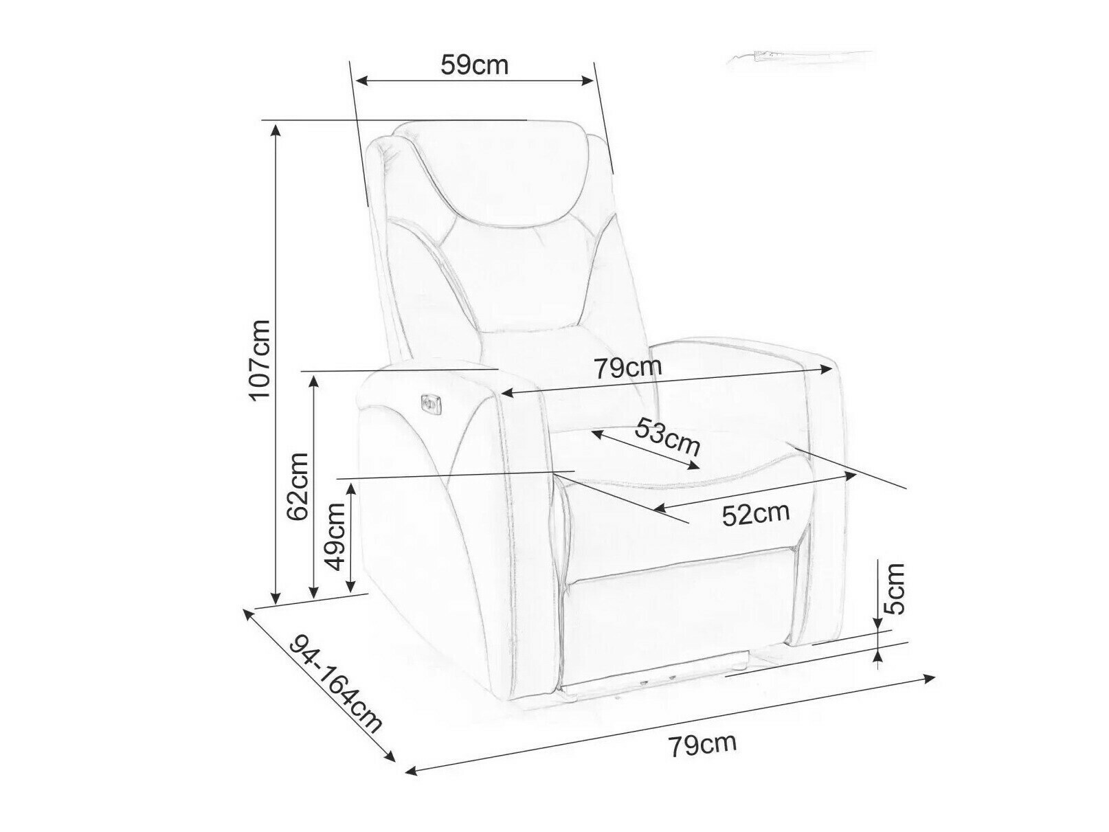 Relax fotelágy Detroit 167 (Bézs)