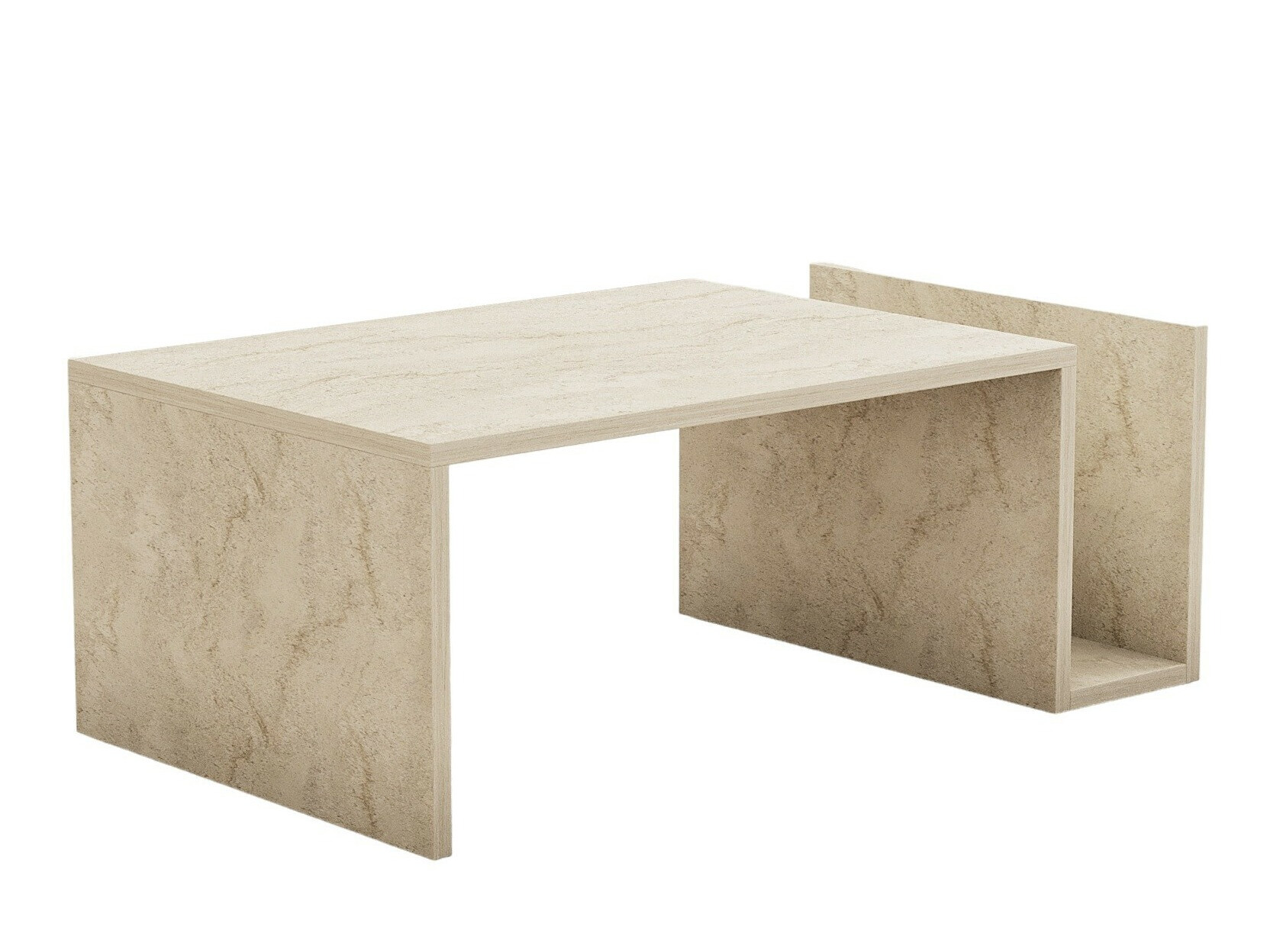 Dohányzóasztal Kailua 2434 (Könnyű travertin)