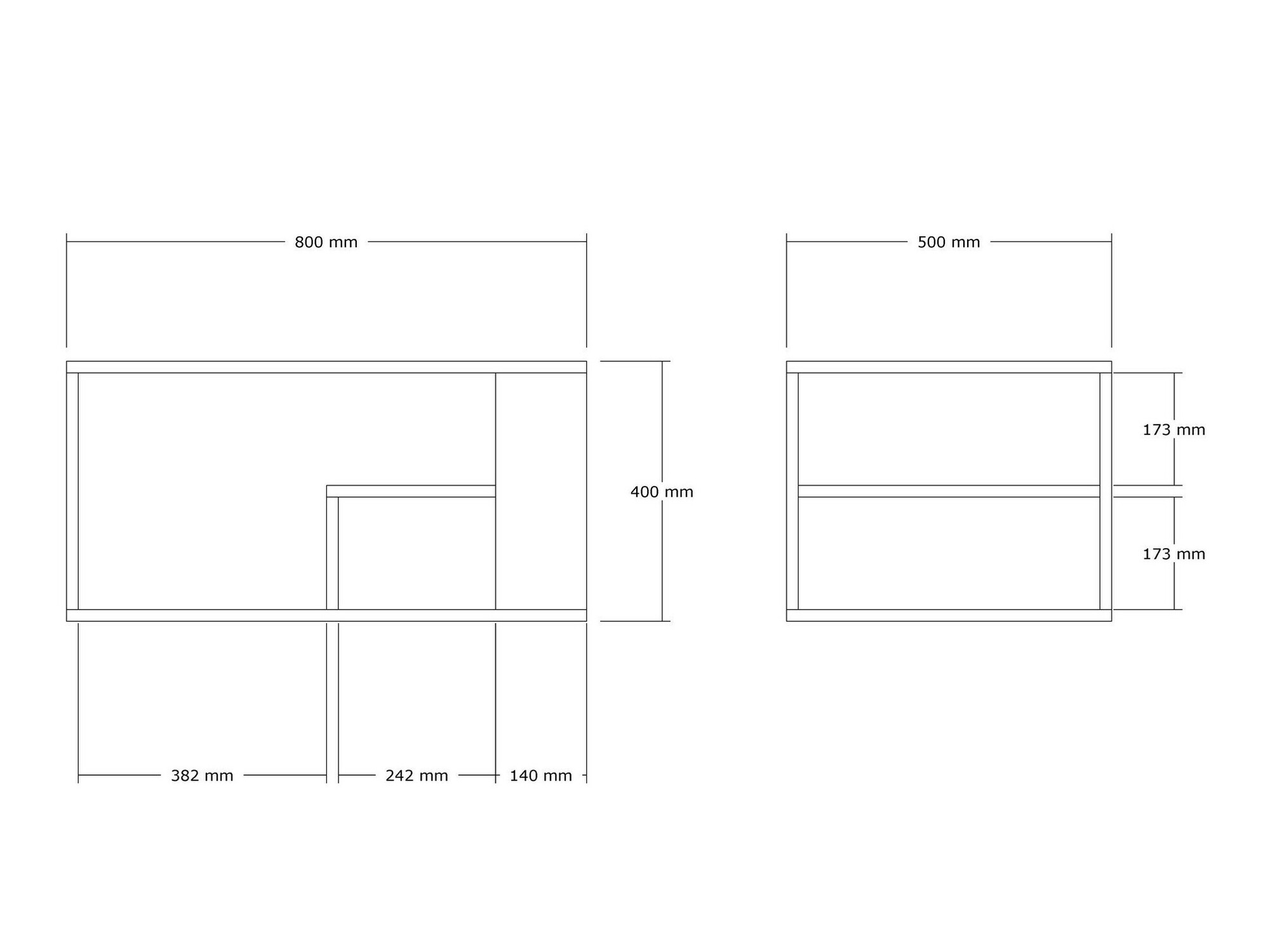 Dohányzóasztal Kailua 2435 (Fehér márvány)