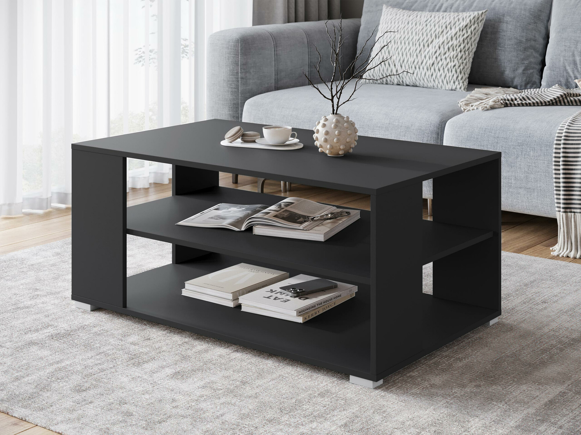 Dohányzóasztal Sarasota 187 (Grafit)