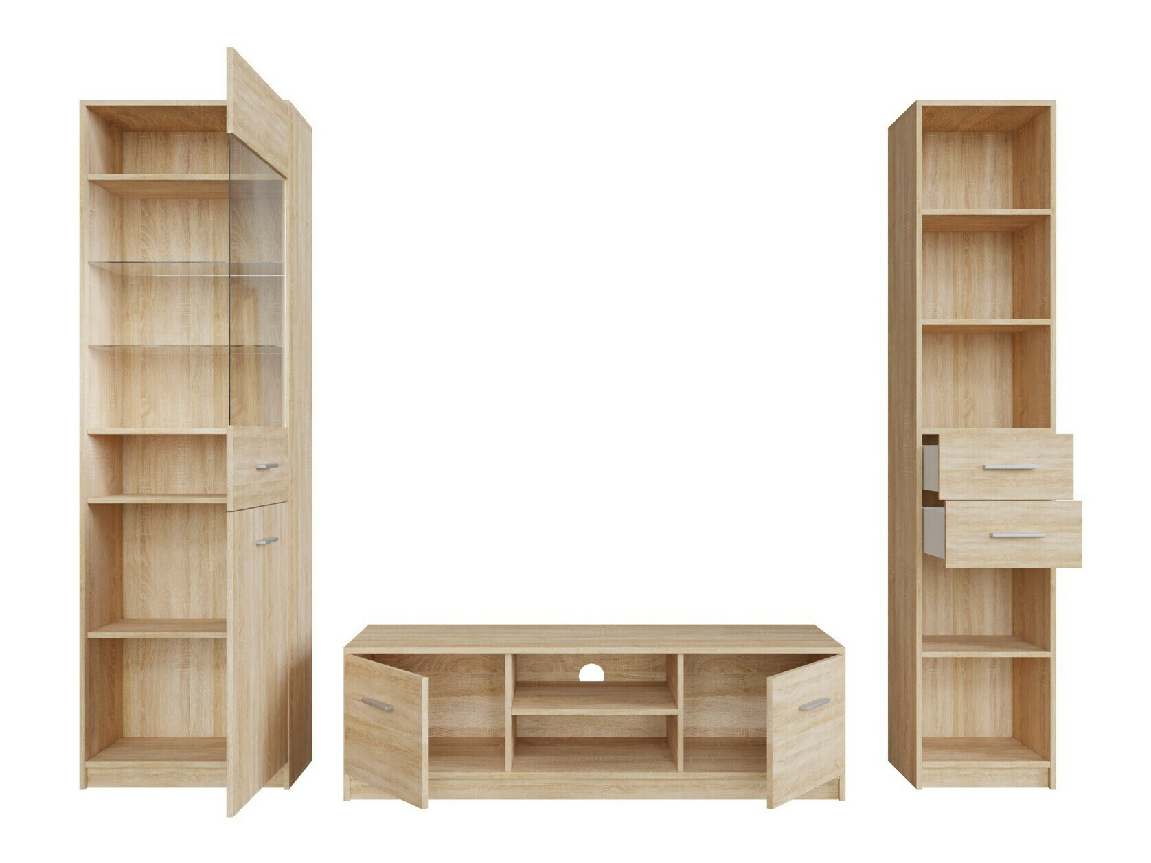 Nappali szett Novsore 163 (Sonoma tölgy)