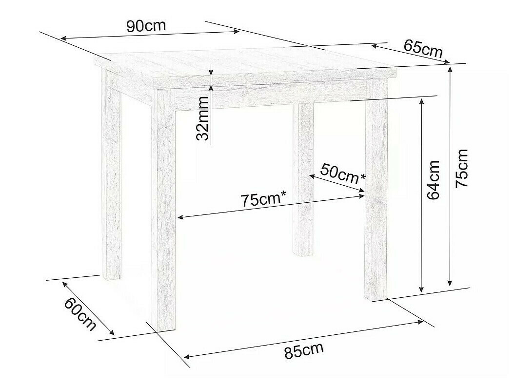 Asztal Detroit 348 (Tölgy + Kasmír)