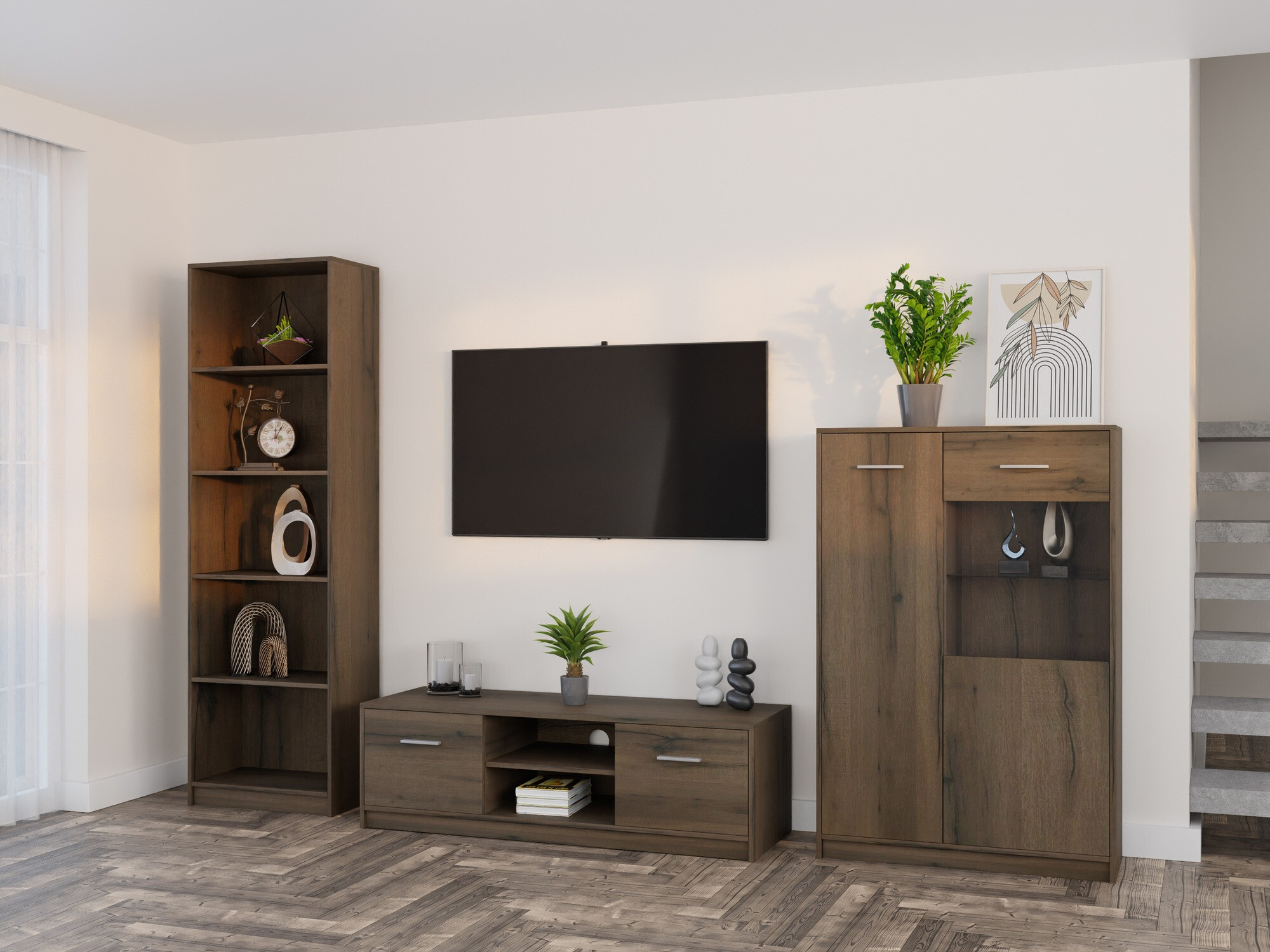 Nappali szett Novsore 164 (Sötét tölgy)