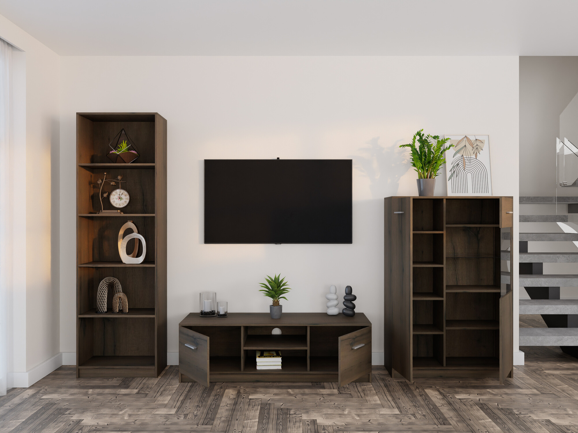 Nappali szett Novsore 164 (Sötét tölgy)