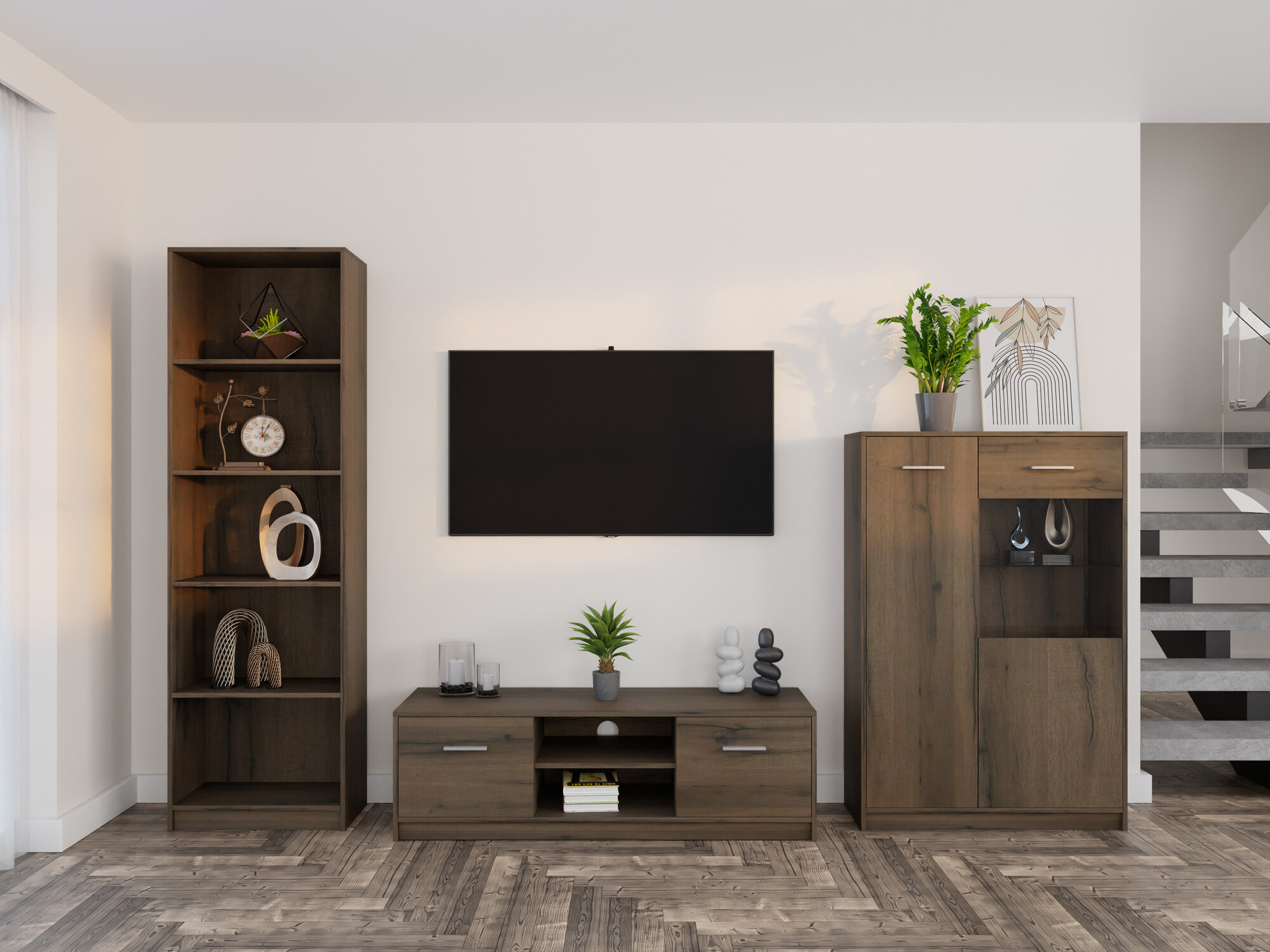 Nappali szett Novsore 164 (Sötét tölgy)