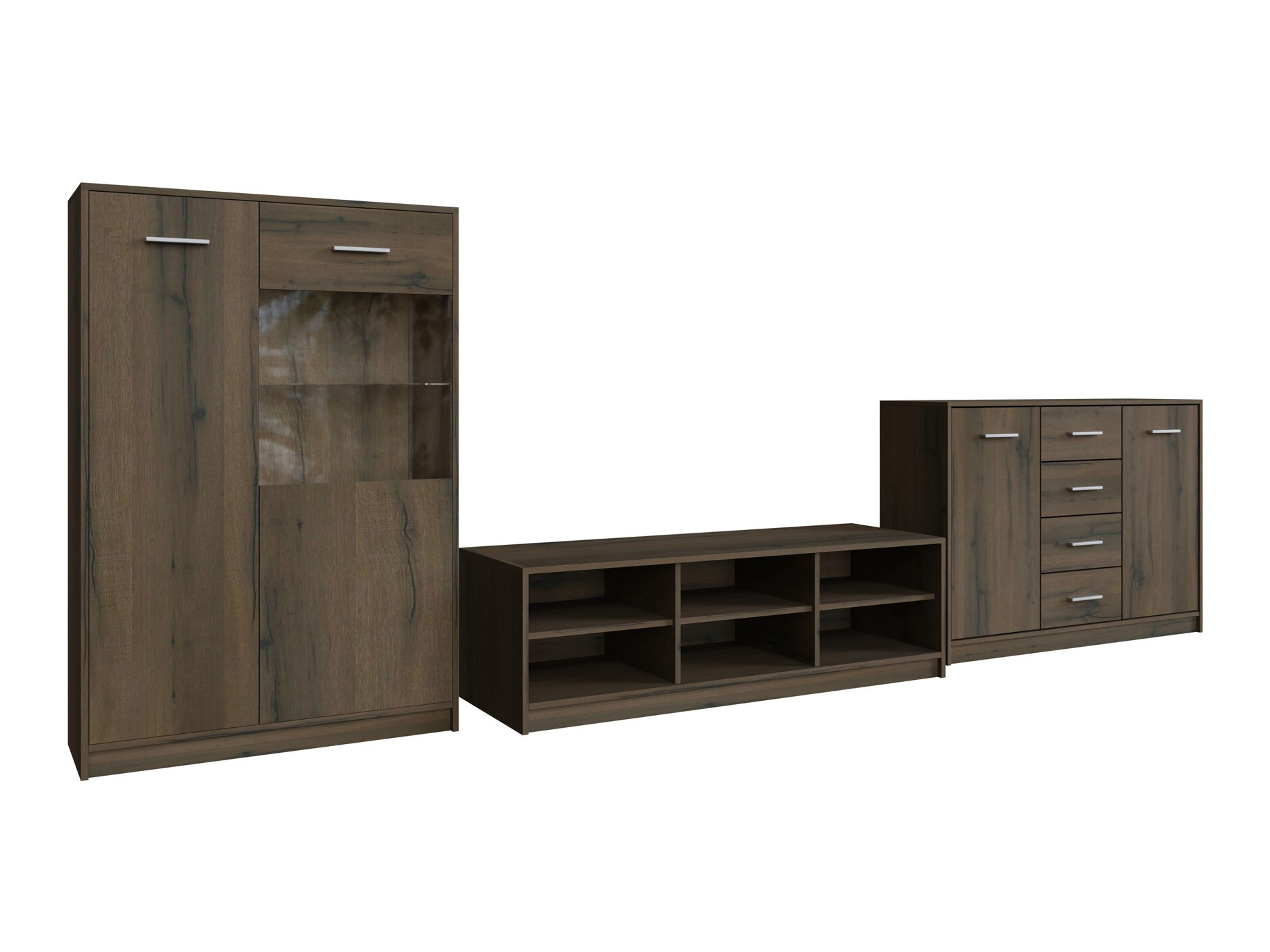 Nappali szett Novsore 165 (Sötét tölgy)