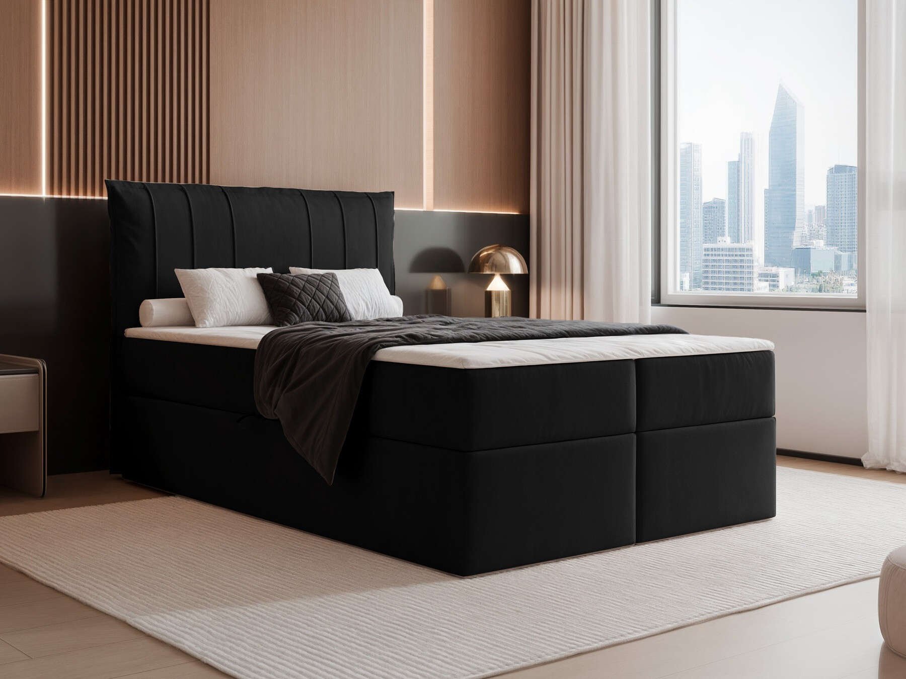 Kontinentális ágy Martinez 107 (Magic Velvet 2219)