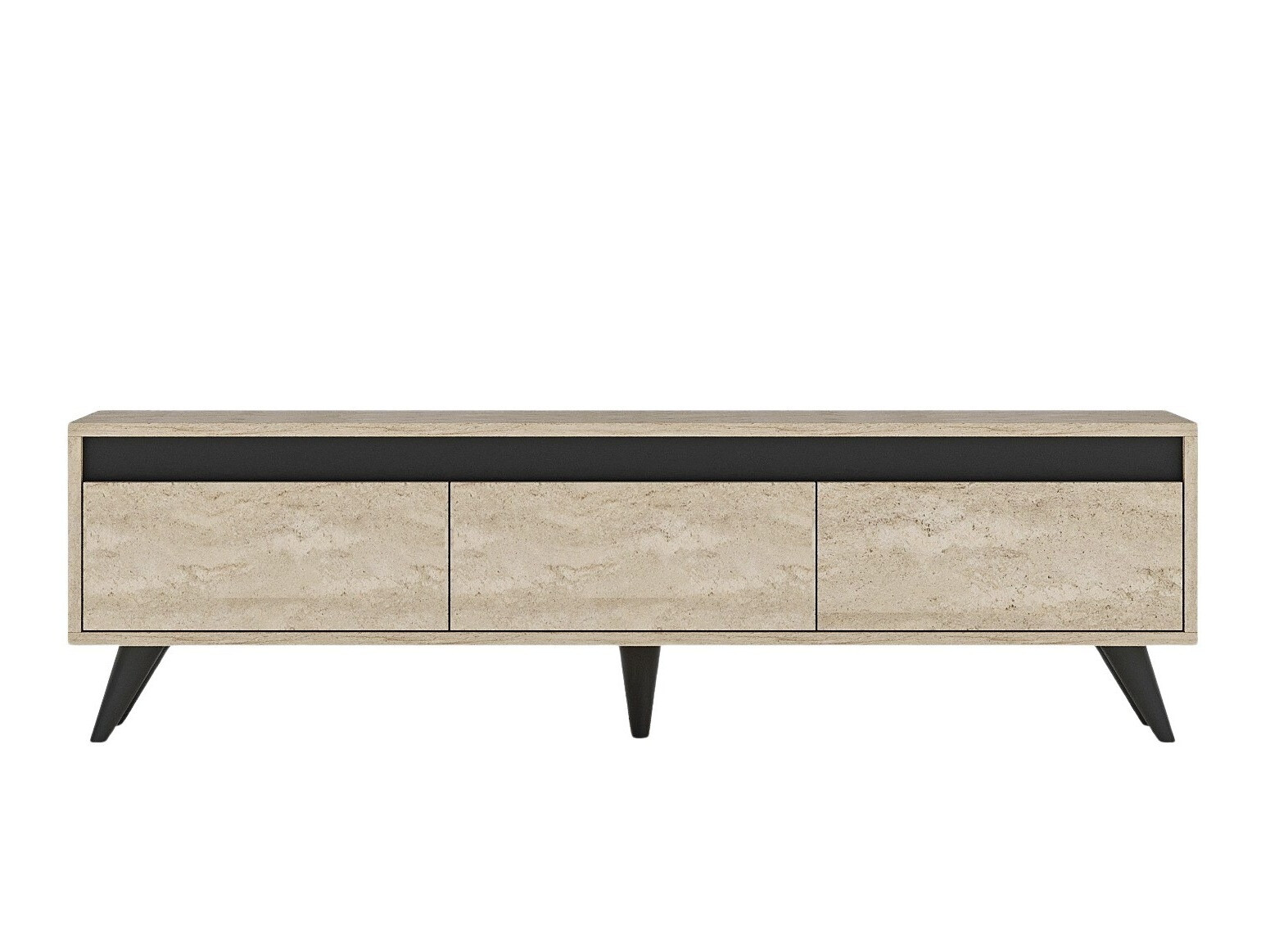 TV-állvány Kailua 1956 (Világosbarna + Antracit)