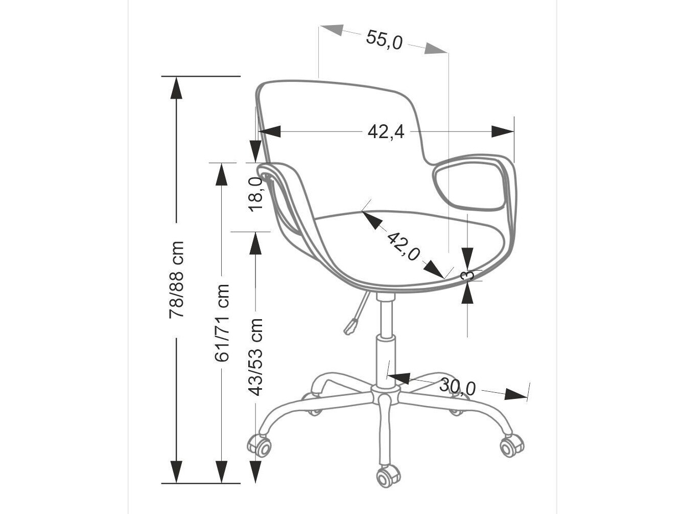 Gyerekszék Houston 1916 (Fekete)