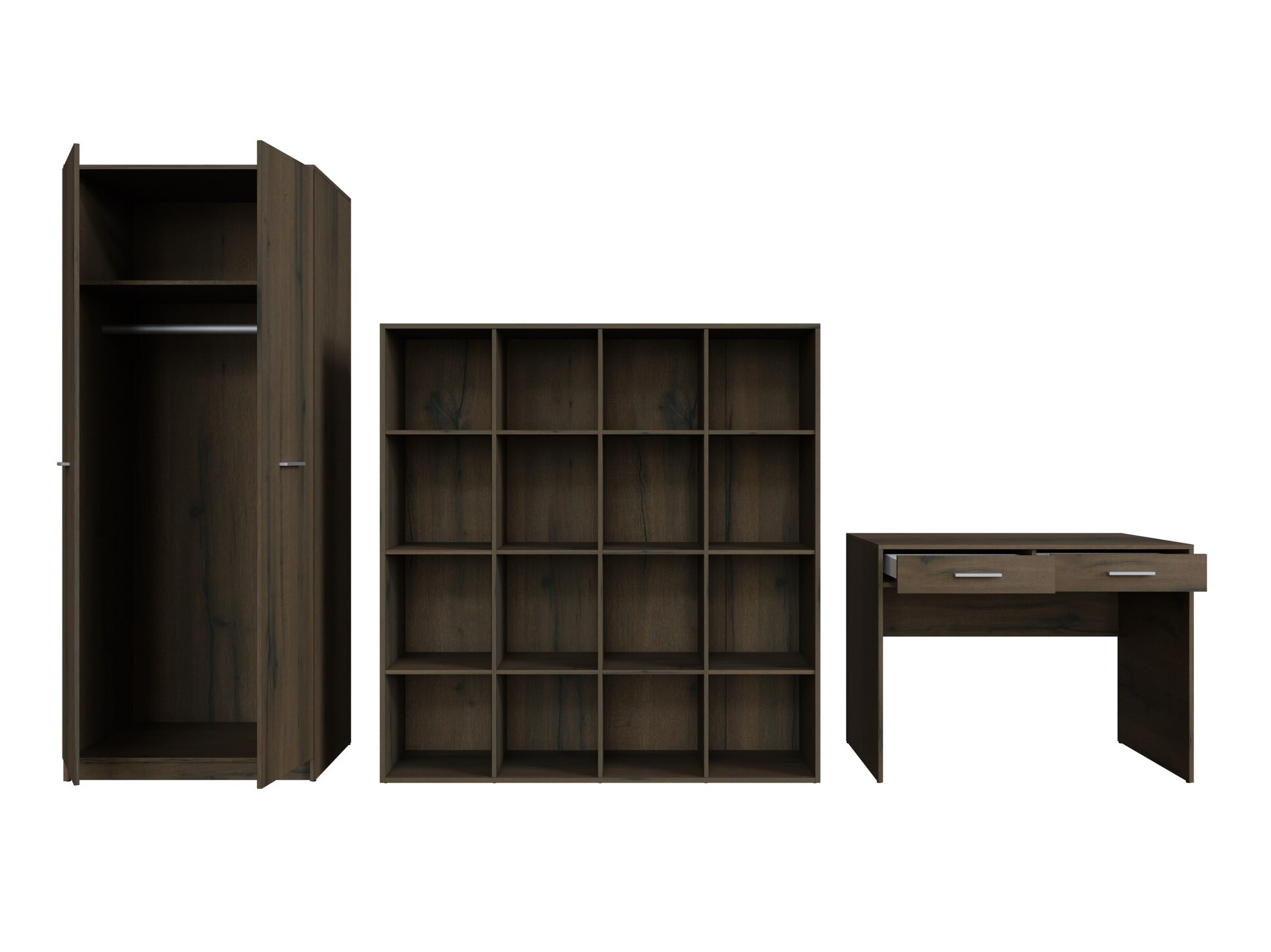 Otthoni iroda készlet Novsore 166 (Sötét tölgy)