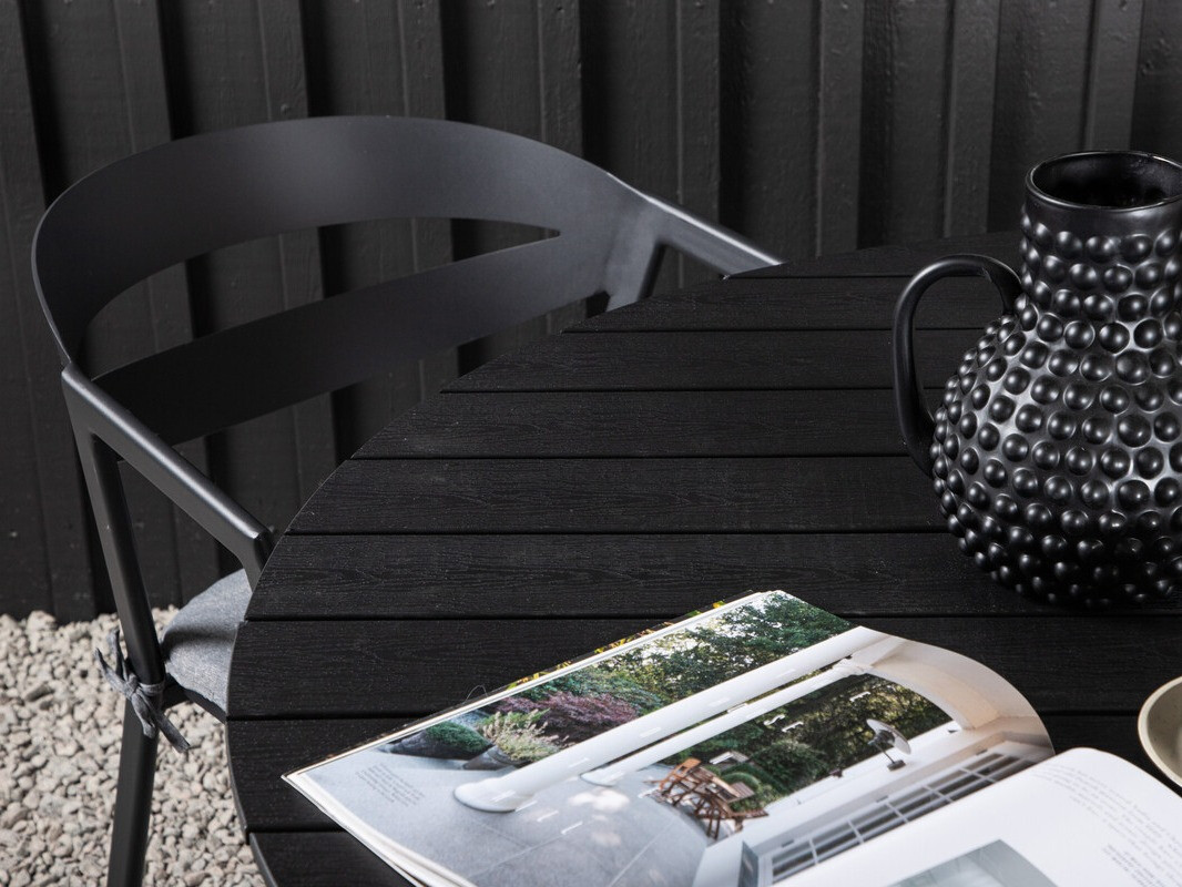 Asztal és szék garnitúra Dallas 4791 (Fekete)