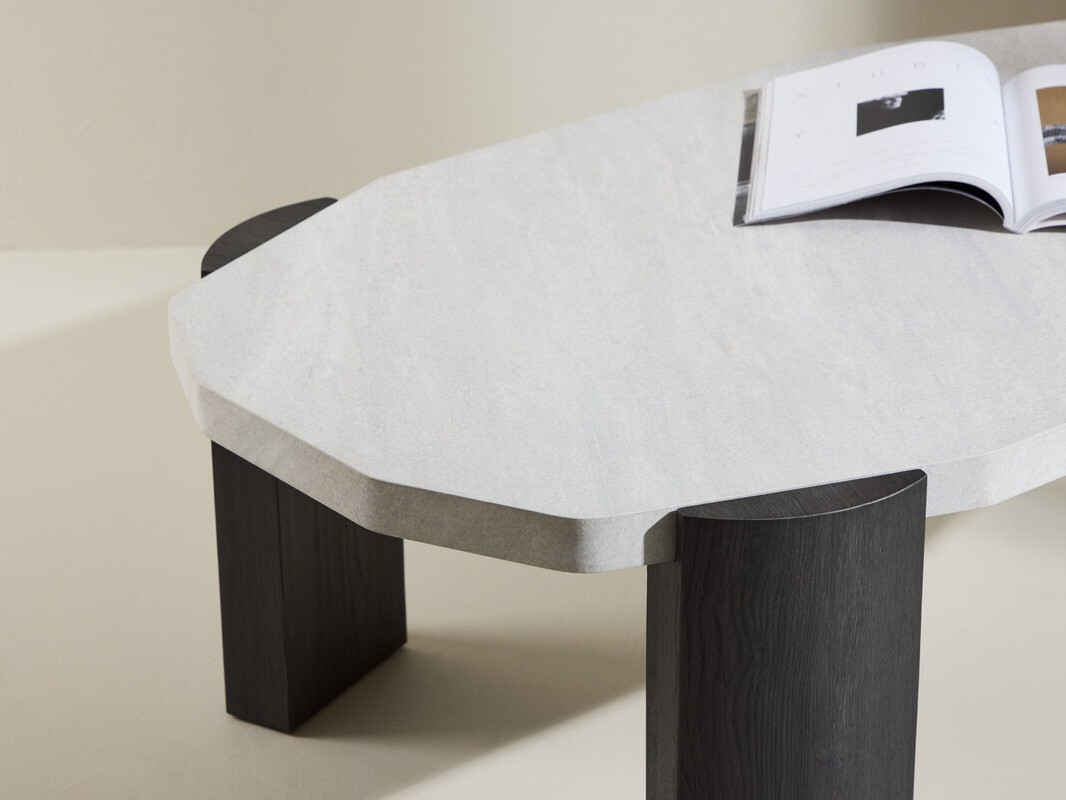 Dohányzóasztal Dallas 4792 (Fekete + Fehér márvány)