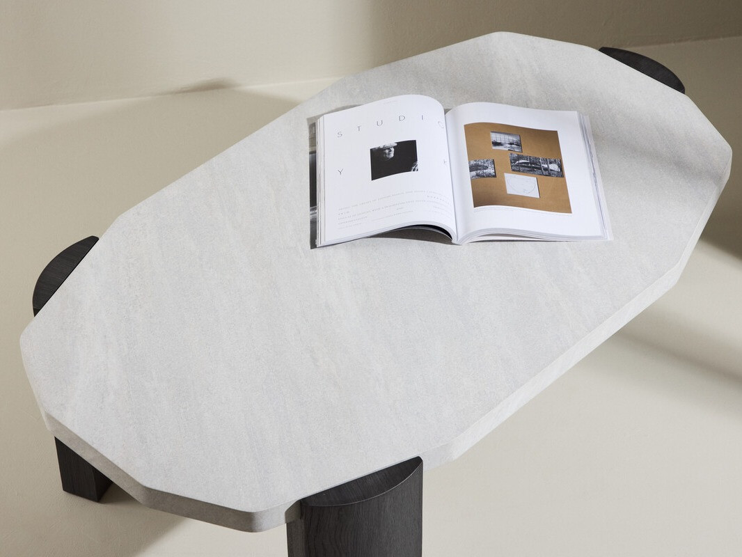 Dohányzóasztal Dallas 4792 (Fekete + Fehér márvány)