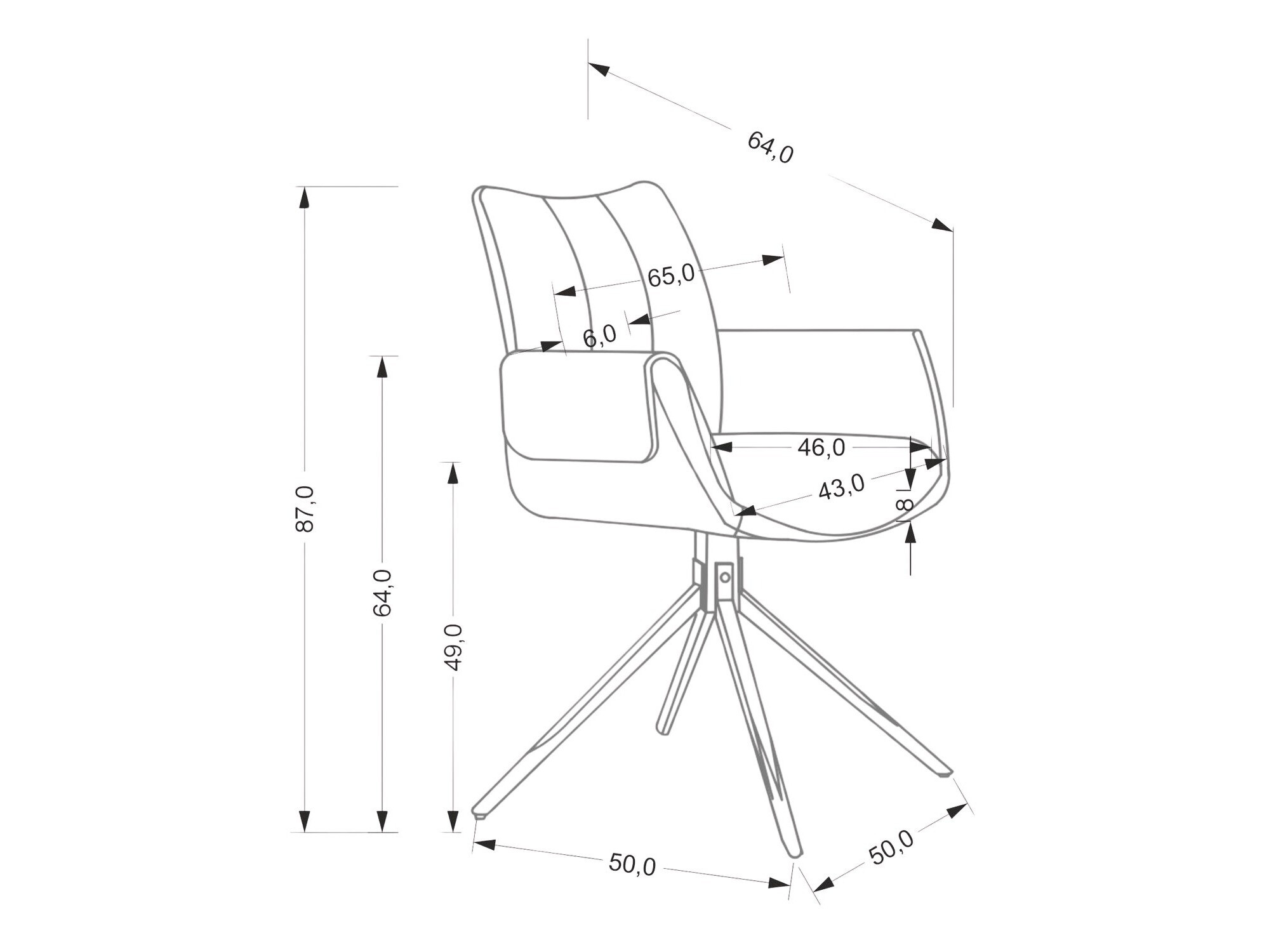 Szék Houston 1920 (Bézs)