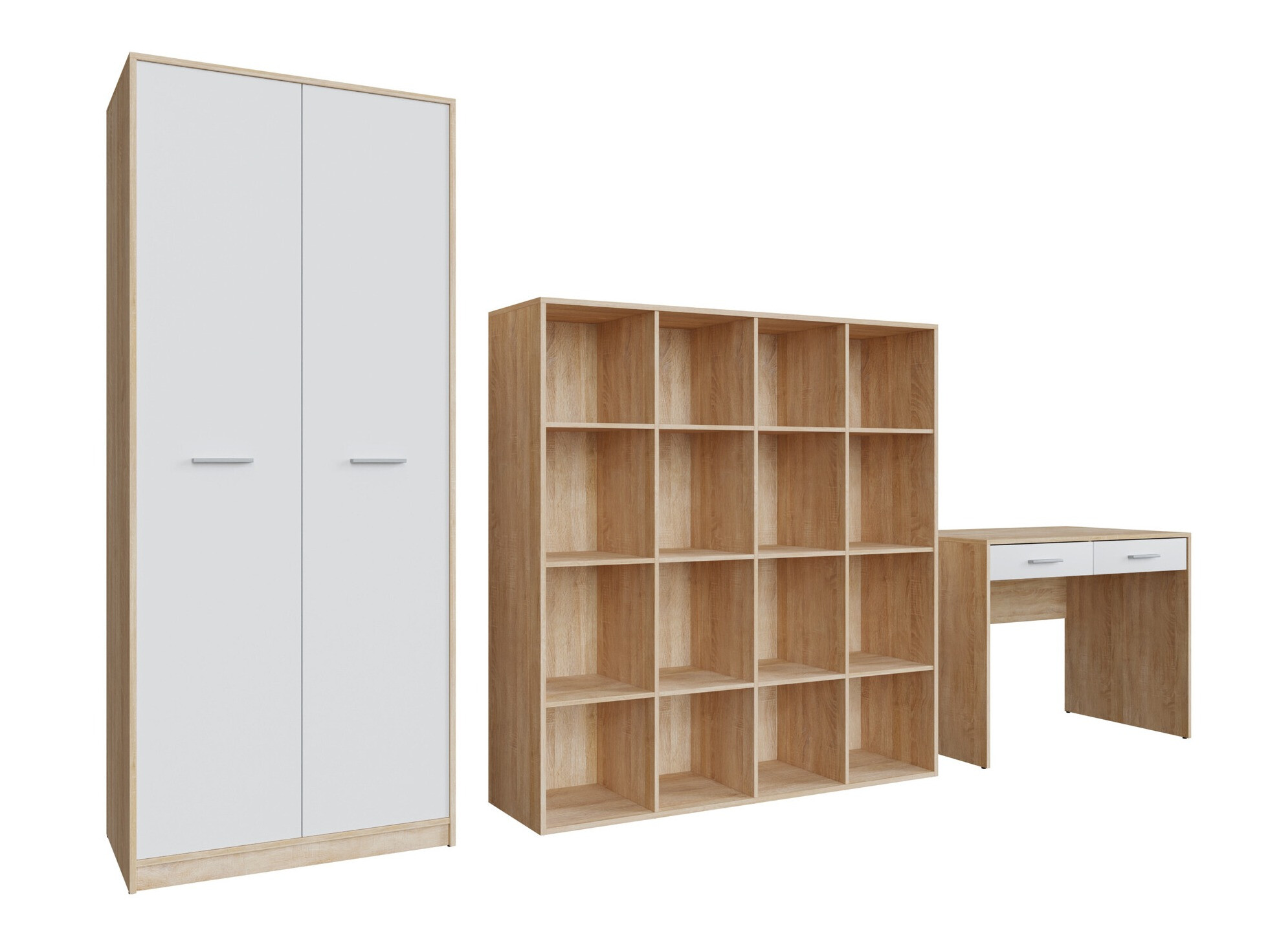 Otthoni iroda készlet Novsore 166 (Sonoma tölgy + Fehér)