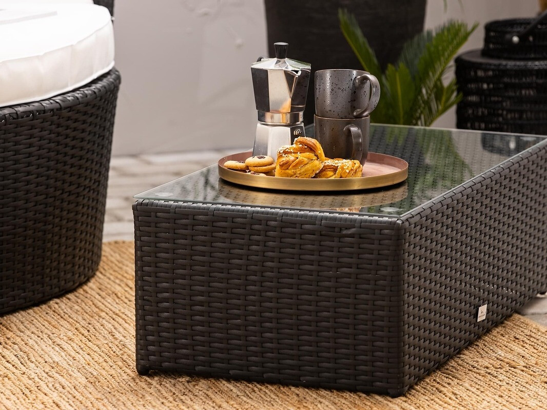 Kerti bútor Comfort Garden 1436 (Fekete + Fehér)