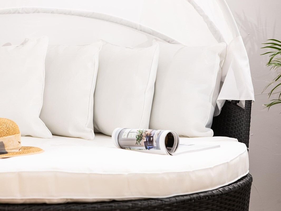 Kerti bútor Comfort Garden 1436 (Fekete + Fehér)