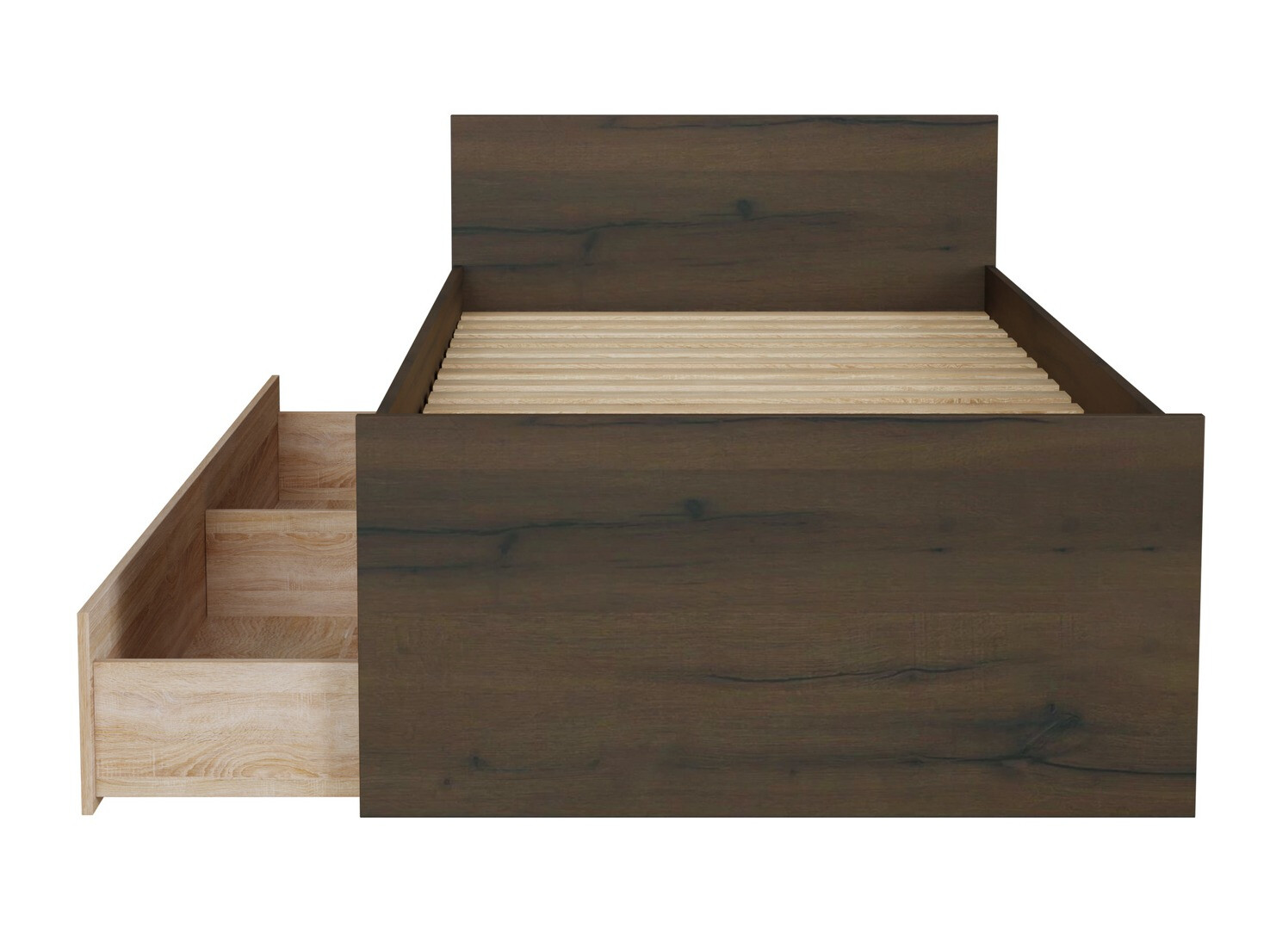 Ágy Novsore 126 (Sötét tölgy)